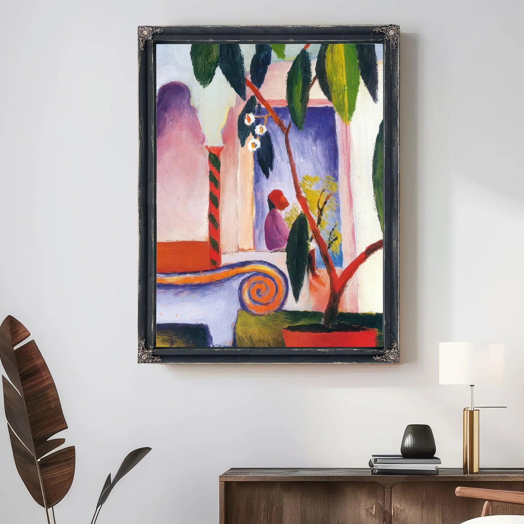 Arab Cafe By August Macke Fine Art Print