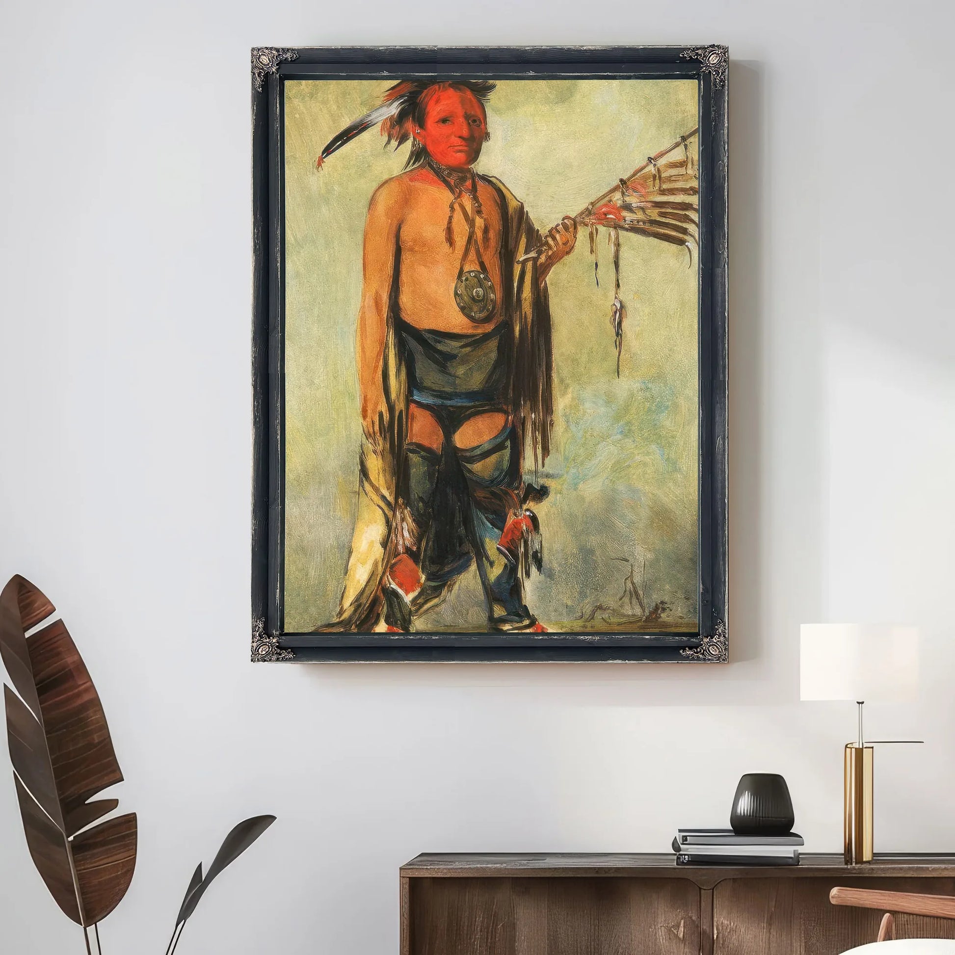 Hoo W'a Ne Kaw, Little Elk By George Catlin Fine Art Print