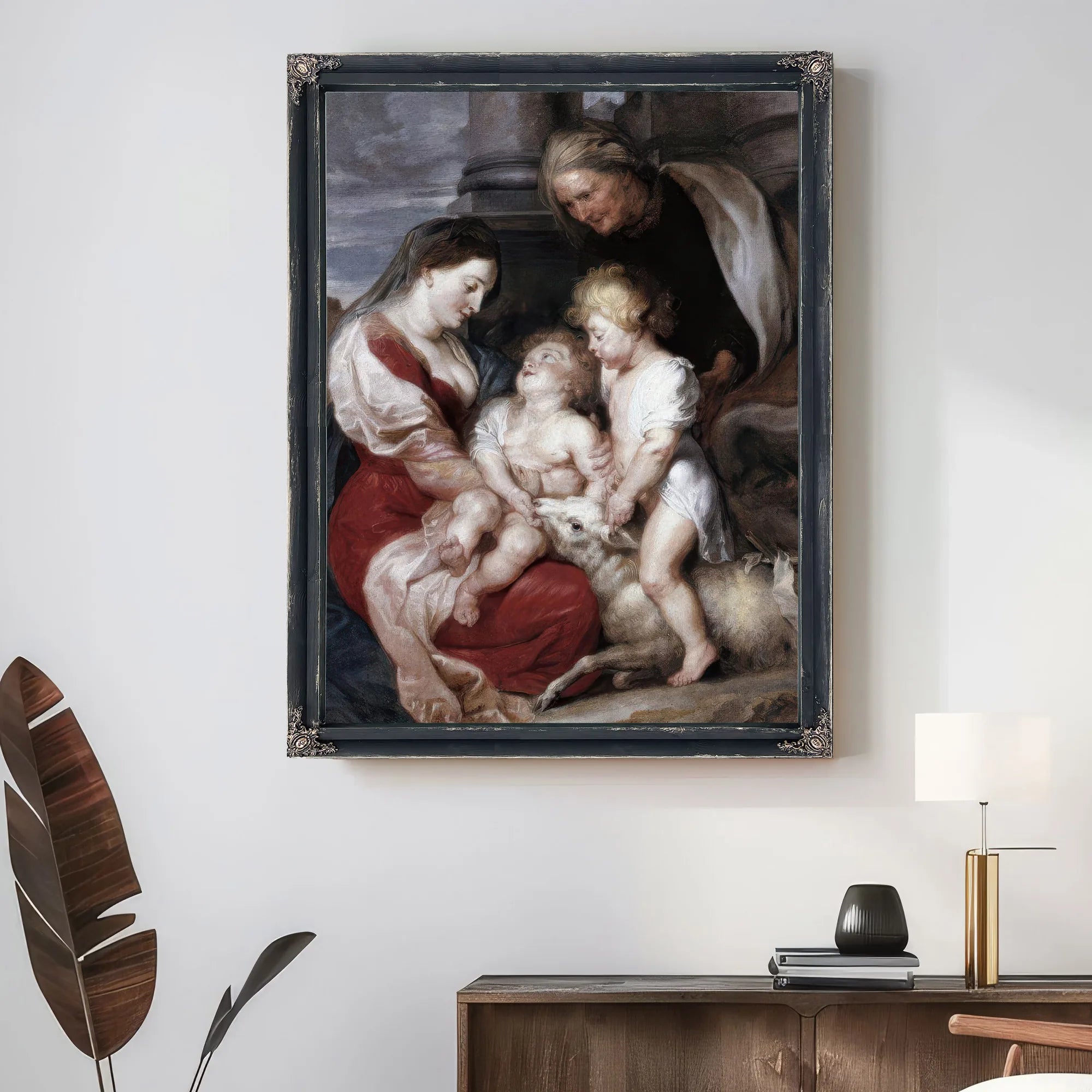 La Mare De Deu I El Nen Amb Santa Isabel I Sant Joanet Cap A 1618 2 By Peter Paul Rubens Fine Art Print