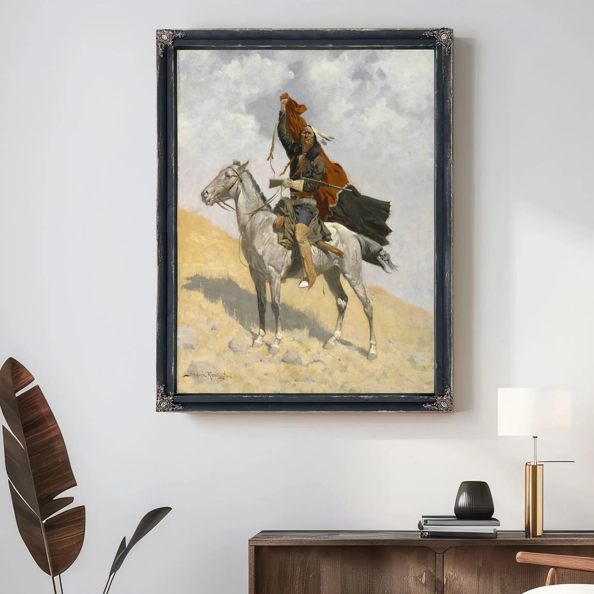 The Blanket Signal  by Frederic Remington