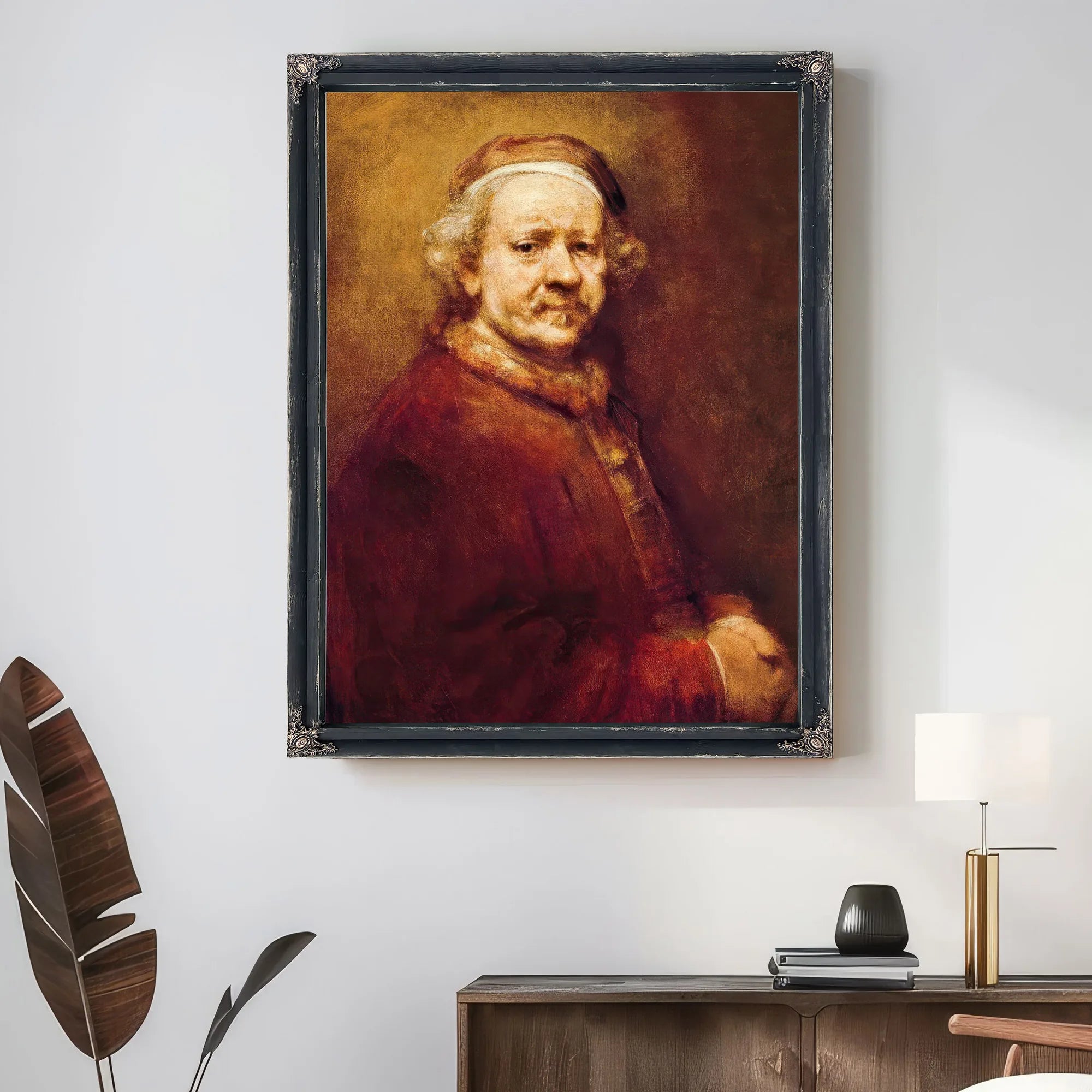 Self Portrait In At The Age Of 63 By Rembrandt Fine Art Print