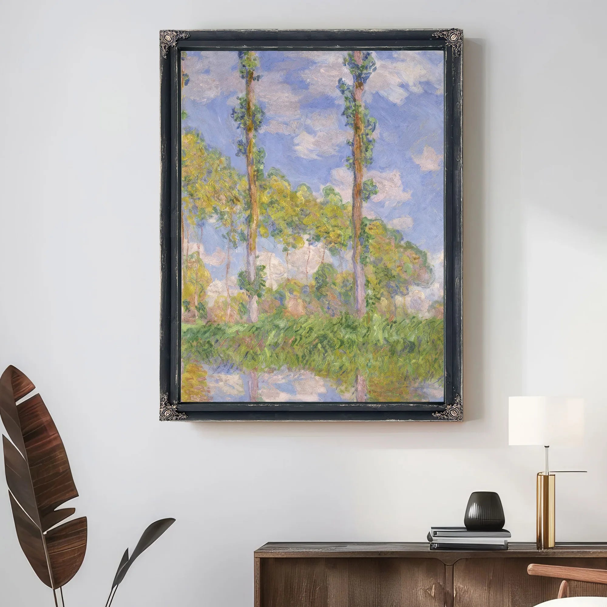 Poplars In The Sun By Claude Monet Fine Art Print