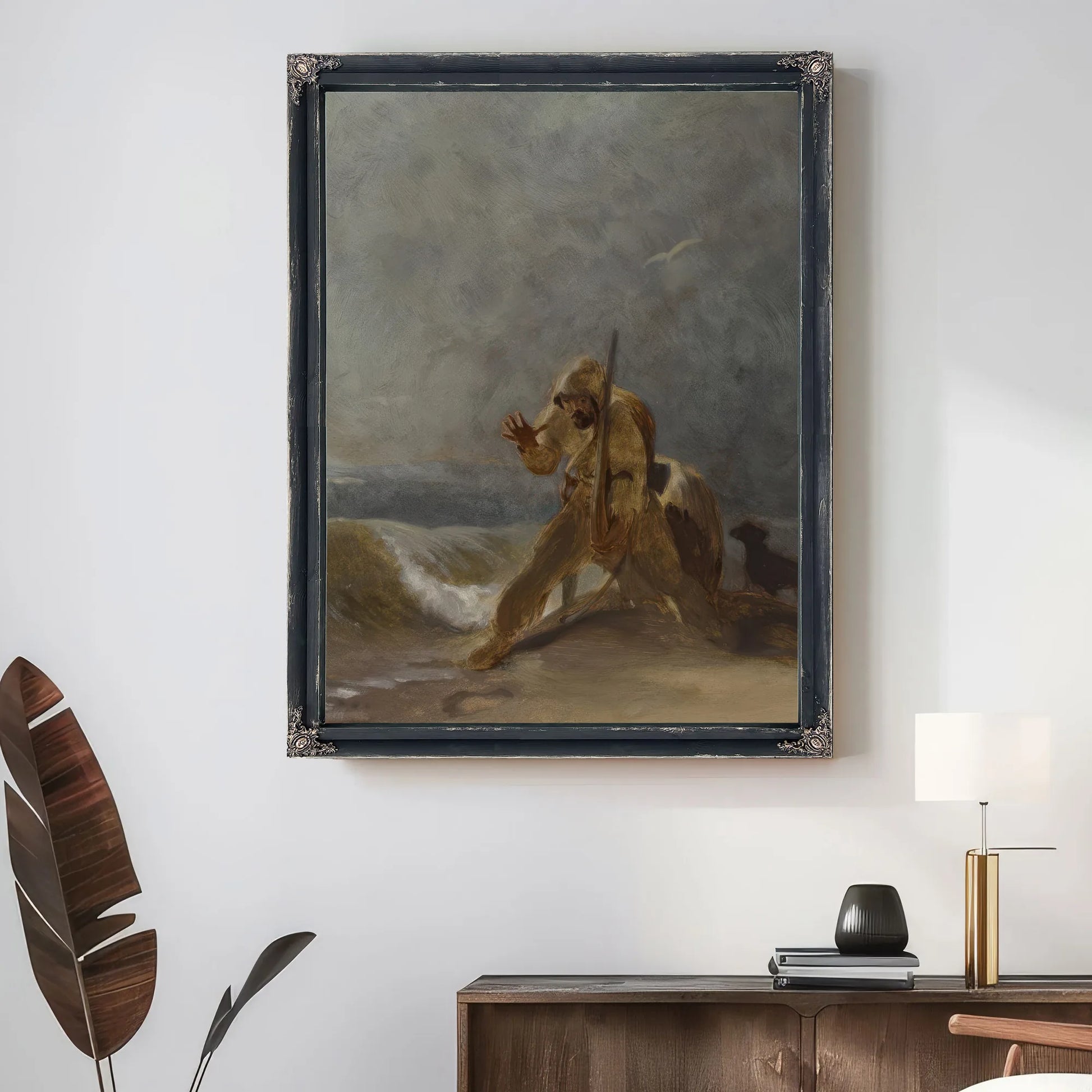 Foot Impression In The Sand By Thomas Sully Fine Art Print