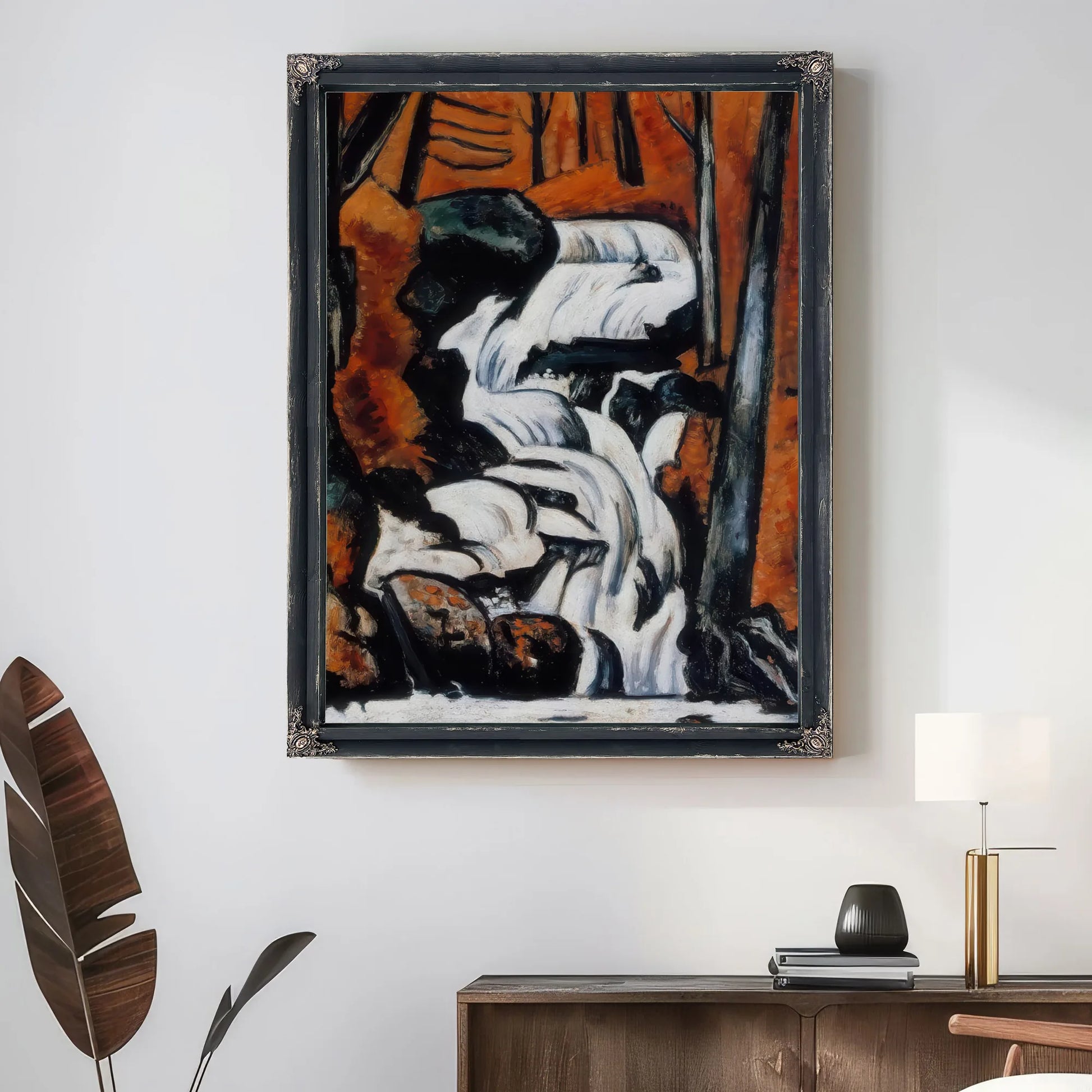 Smelt Brook Falls By Marsden Hartley Fine Art Print