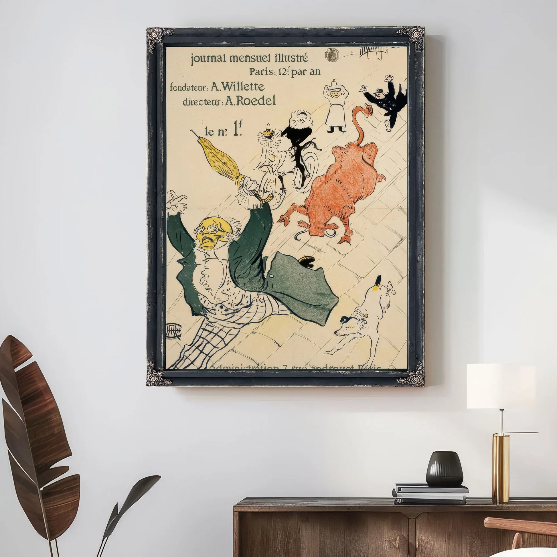 La Vache Enragee (The Mad Cow) By Henri Marie Raymond De Toulouse Lautrec Monfa Fine Art Print