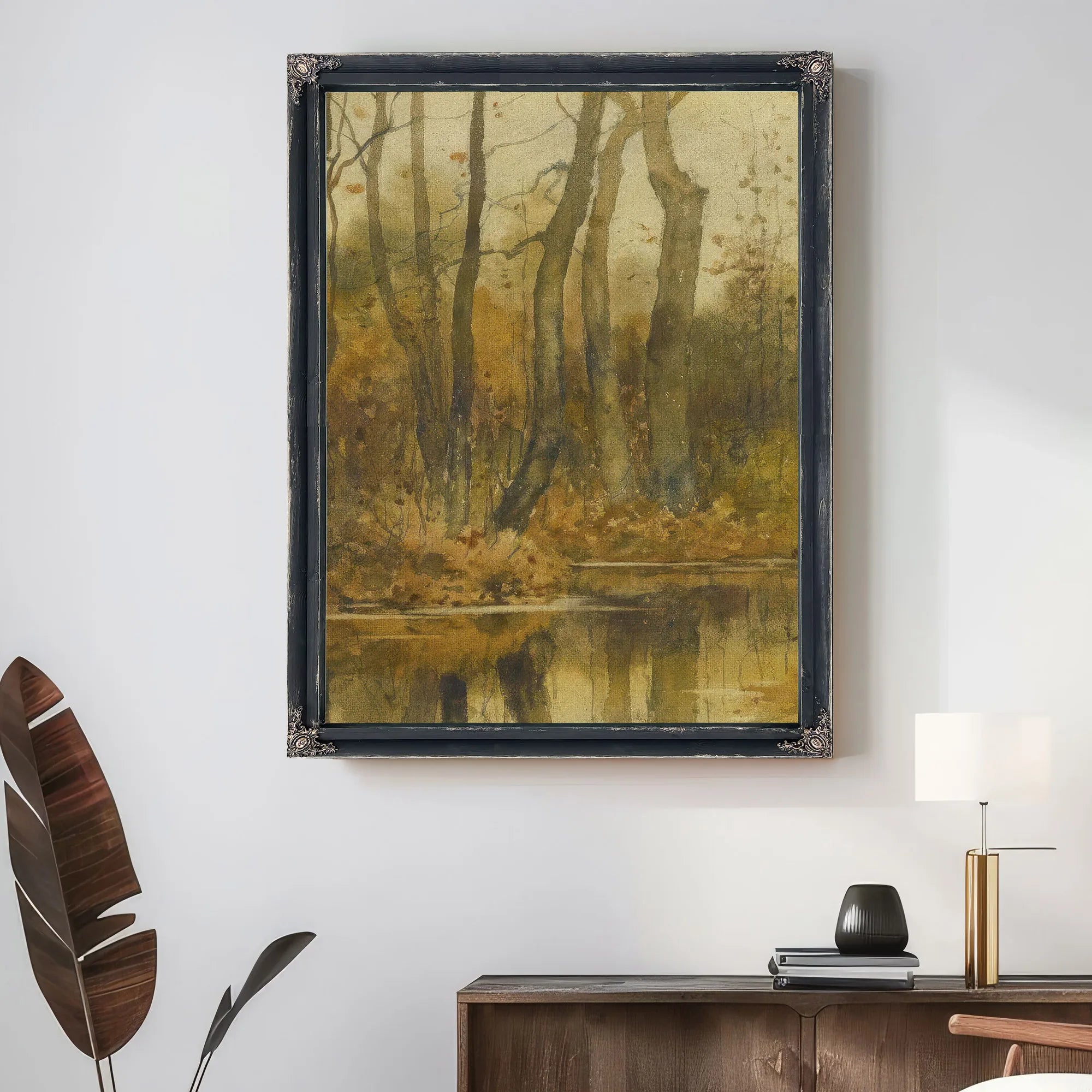 Stream In The Woods By Childe Hassam Fine Art Print