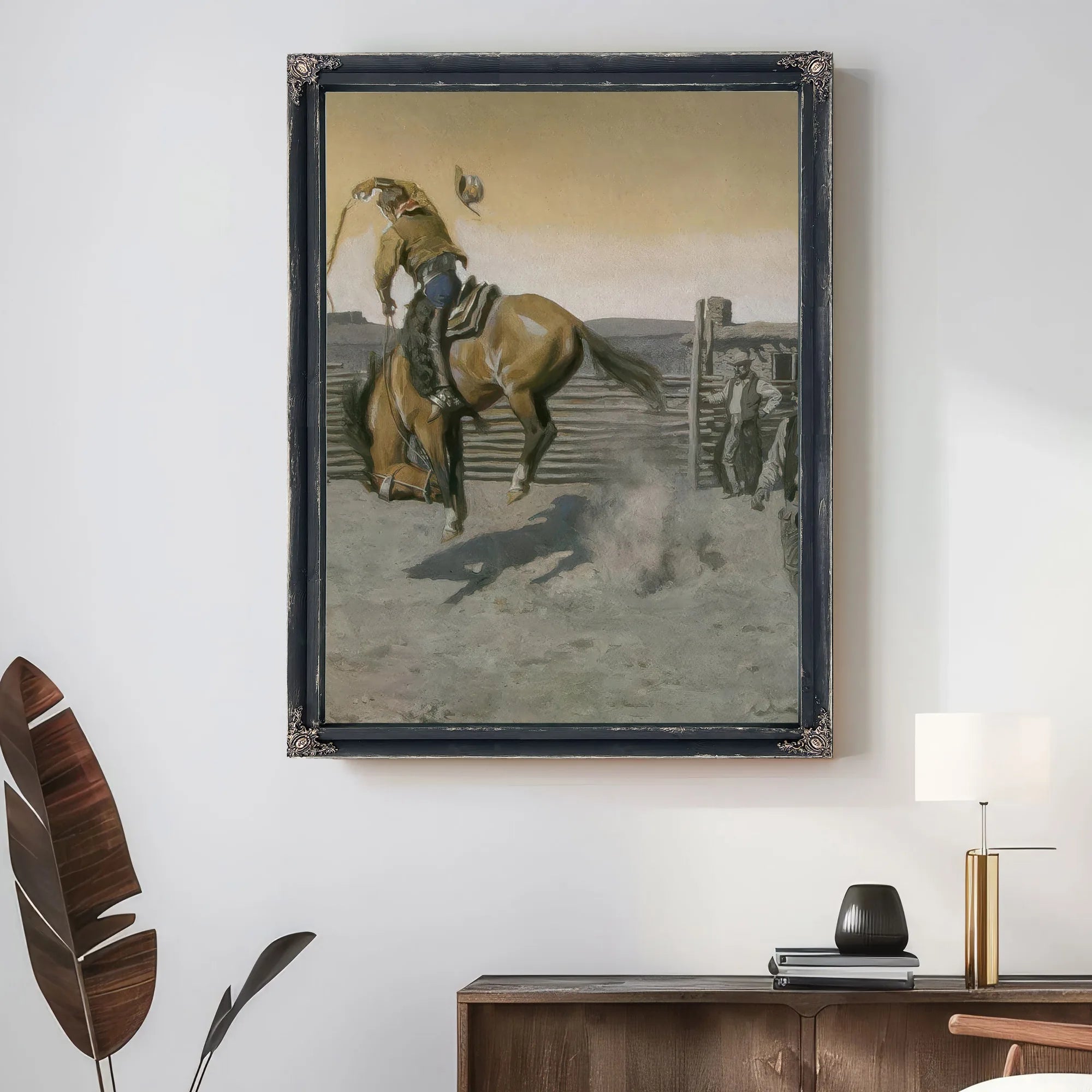 Stay With Him By Maynard Dixon Fine Art Print