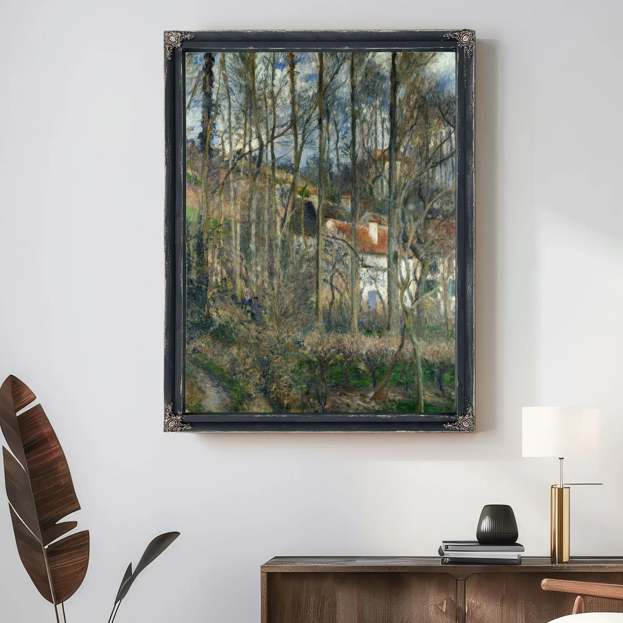The Cote Des Boeufs At L Hermitage By Camille Pissarro Fine Art Print