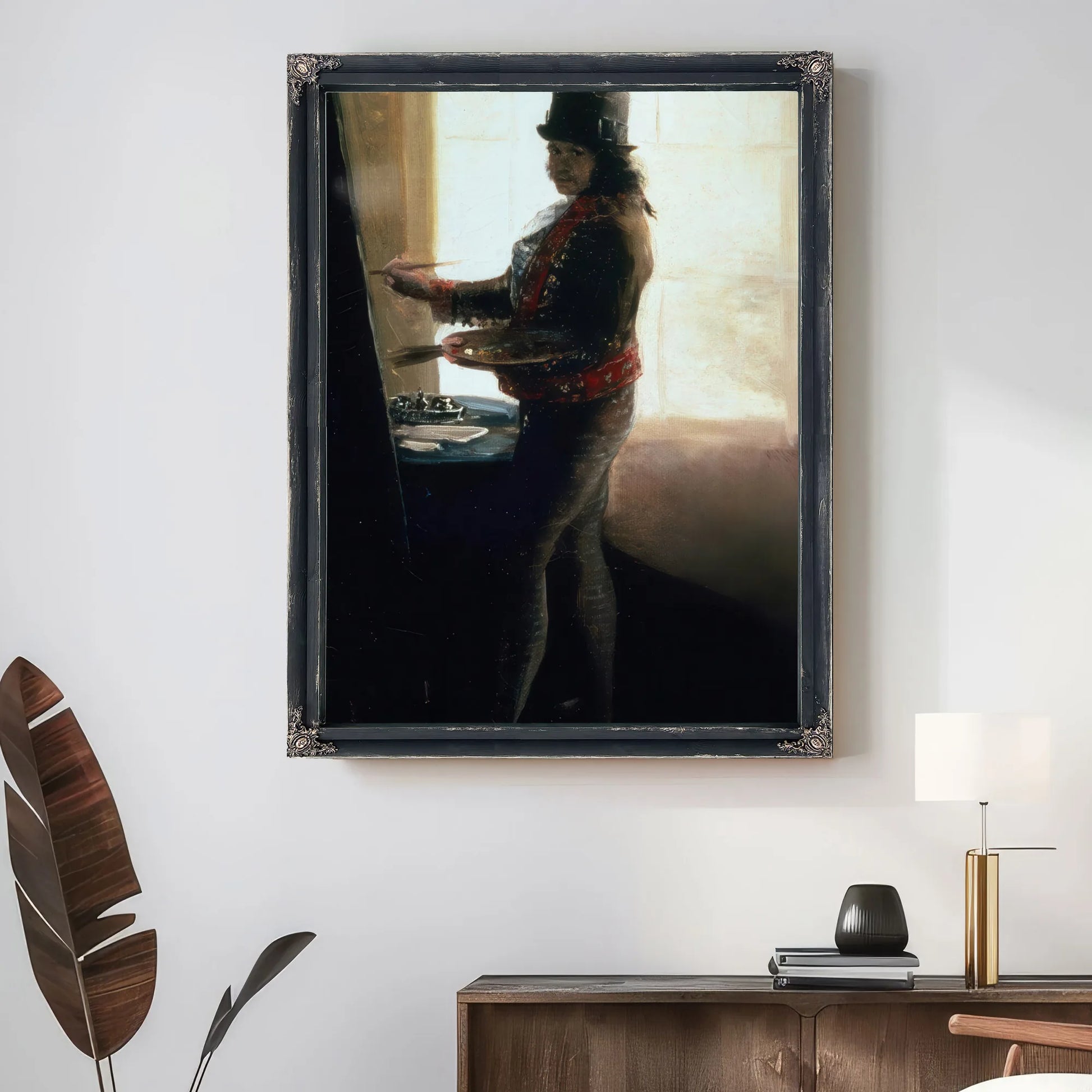 Self Portrait In The Studio By Francisco De Goya Fine Art Print