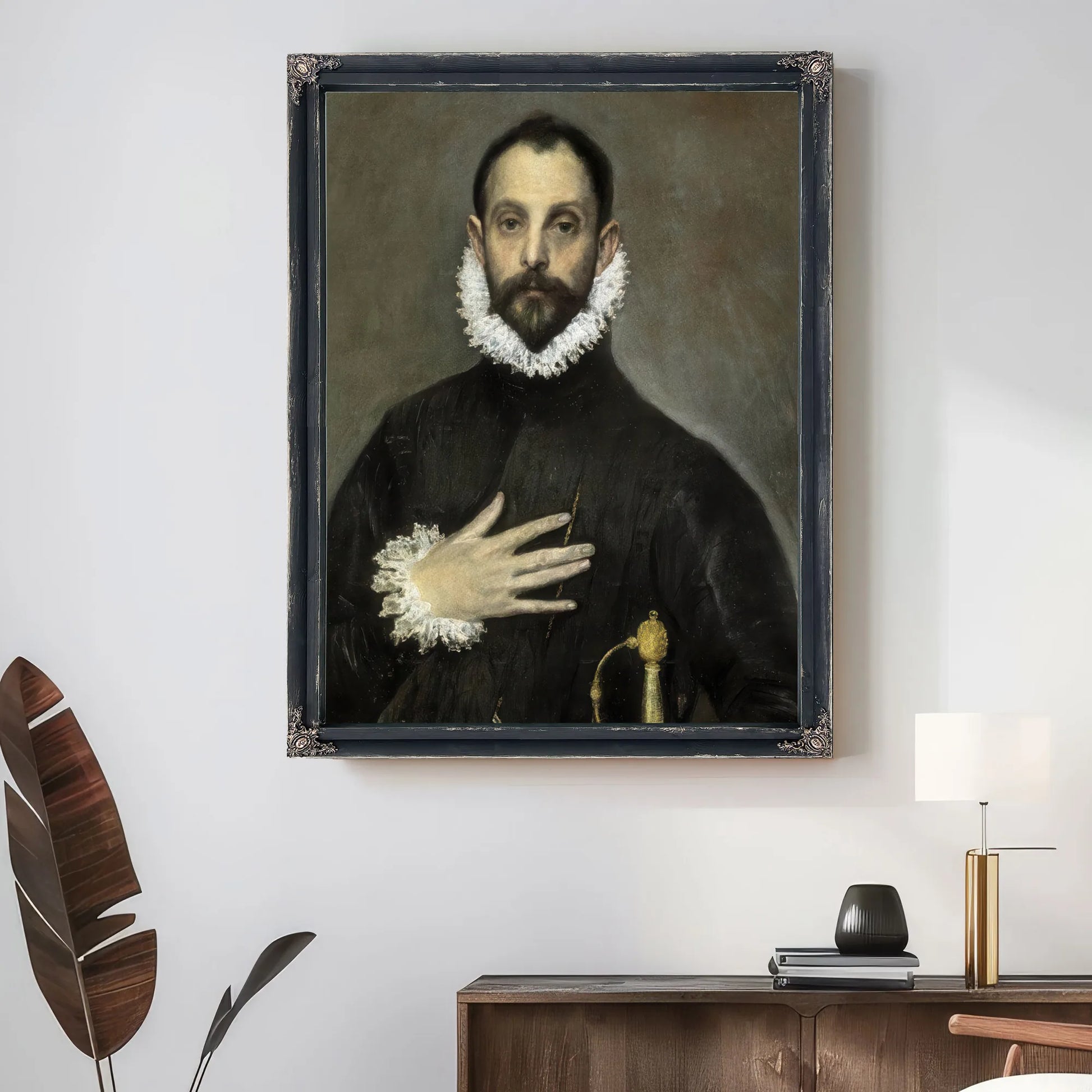 El Caballero De La Mano En El Pecho The Nobleman With His Hand On His Chest By El Greco Fine Art Print