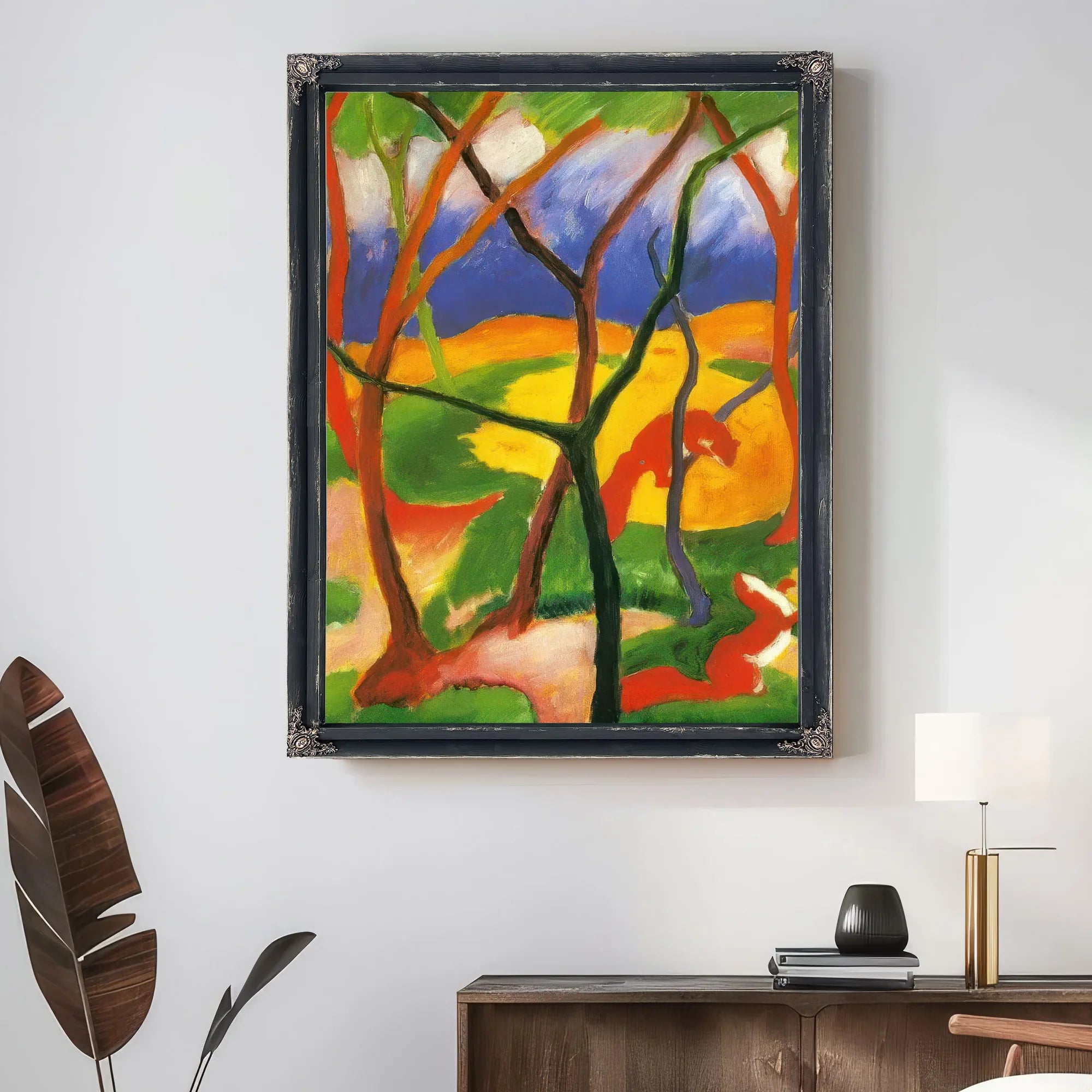 Weasels At Play By Franz Marc Fine Art Print
