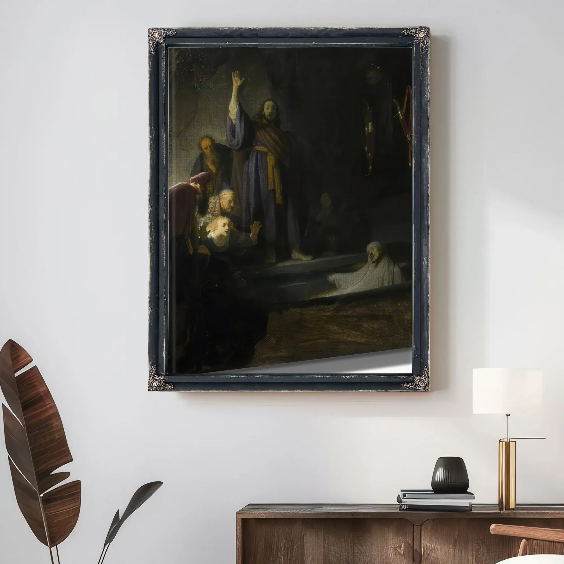 The Raising Of Lazarus By Rembrandt Fine Art Print