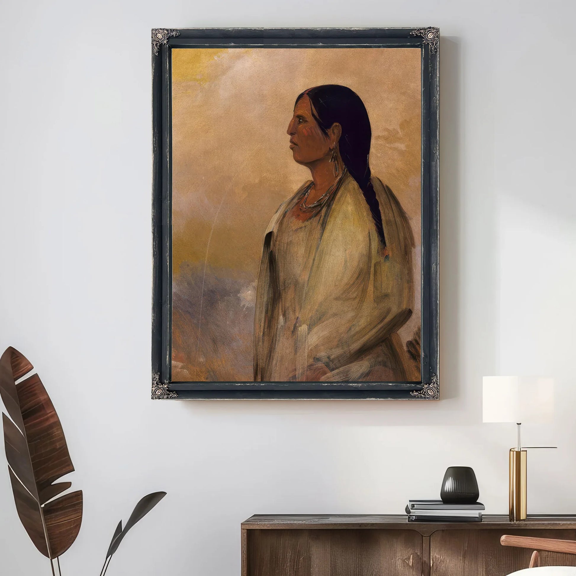 A Choctaw Woman By George Catlin Fine Art Print