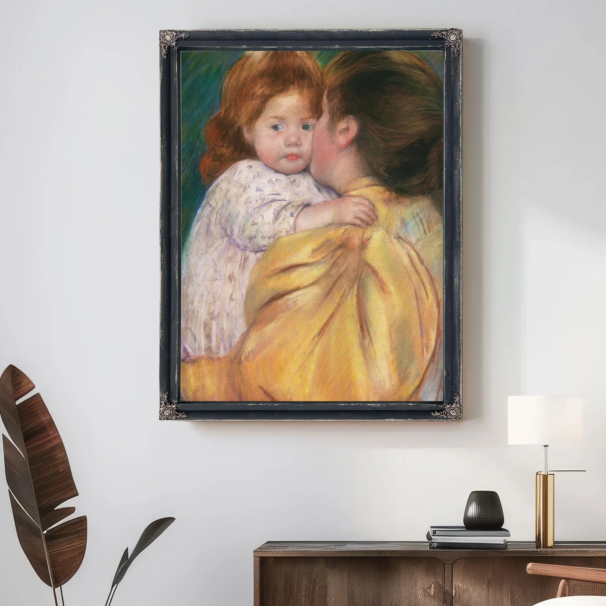Mother And Child (Maternal Kiss) By Mary Cassatt Fine Art Print