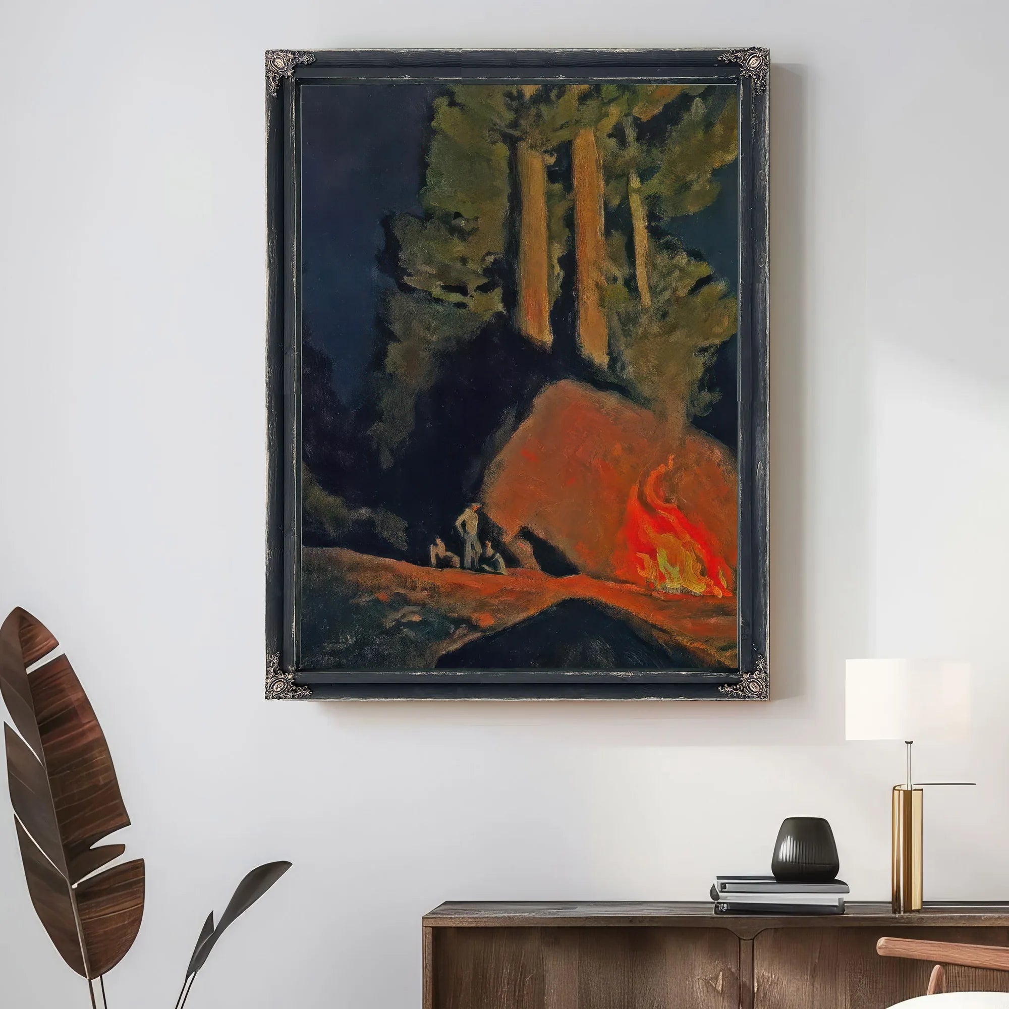 Campfire By Maynard Dixon Fine Art Print
