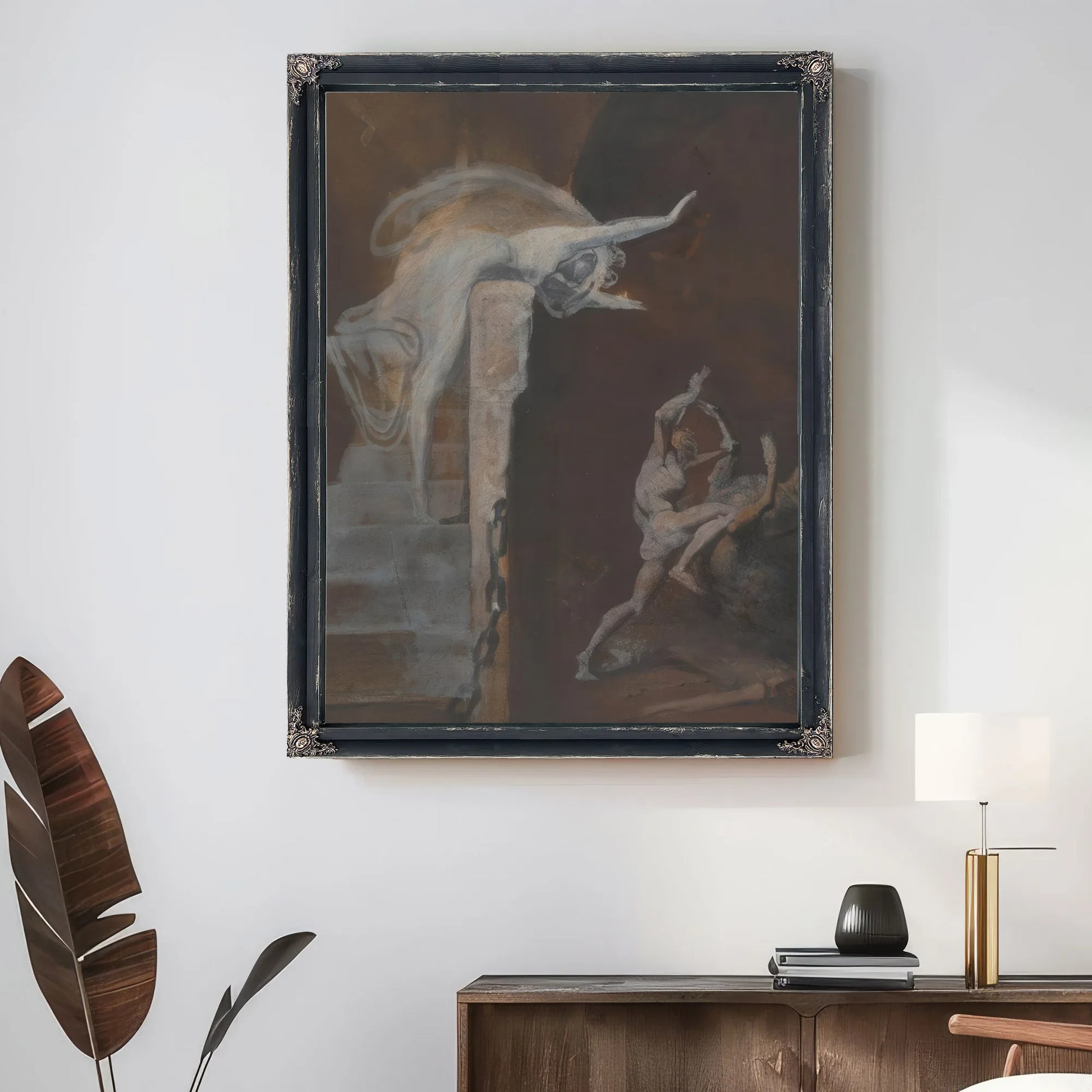 Ariadne Watching The Struggle Of Theseus With The Minotaur By Henry Fuseli Fine Art Print