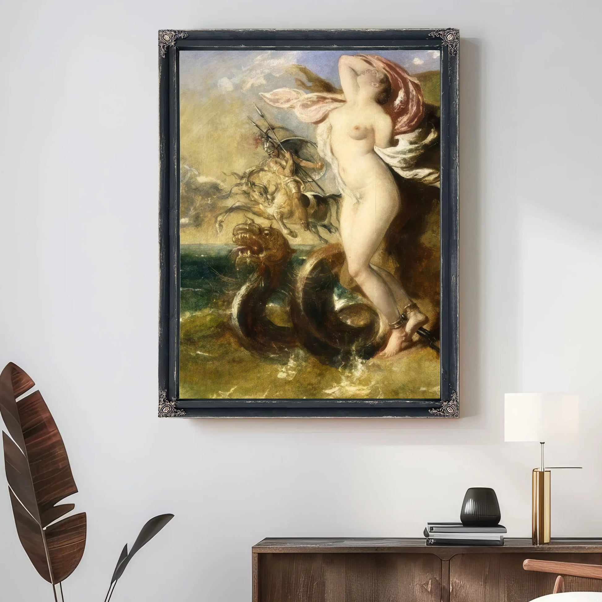 Andromeda, Perseus Coming To Her Rescue By William Etty Fine Art Print