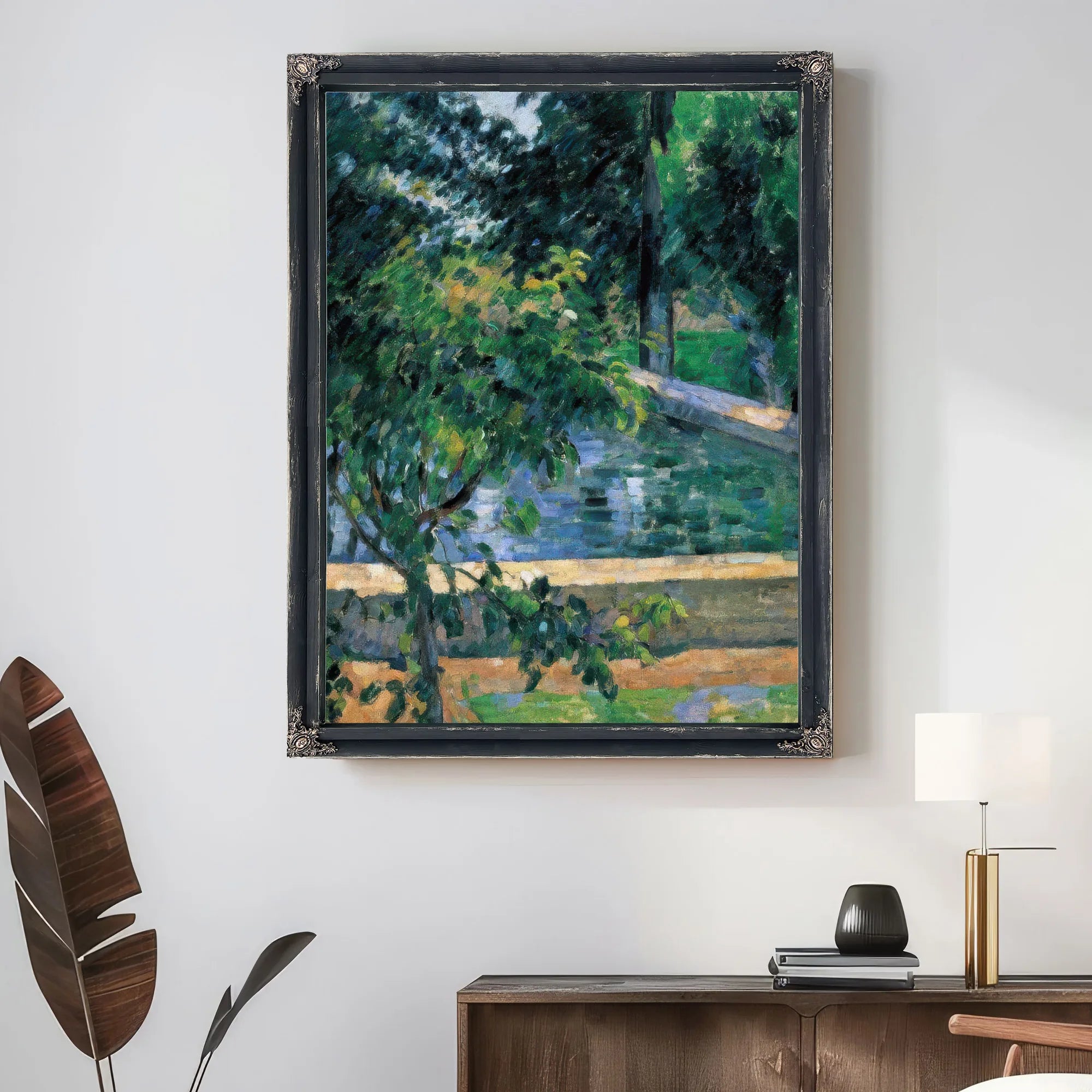 The Pool At Jas De Bouffan By Paul Cezanne Fine Art Print