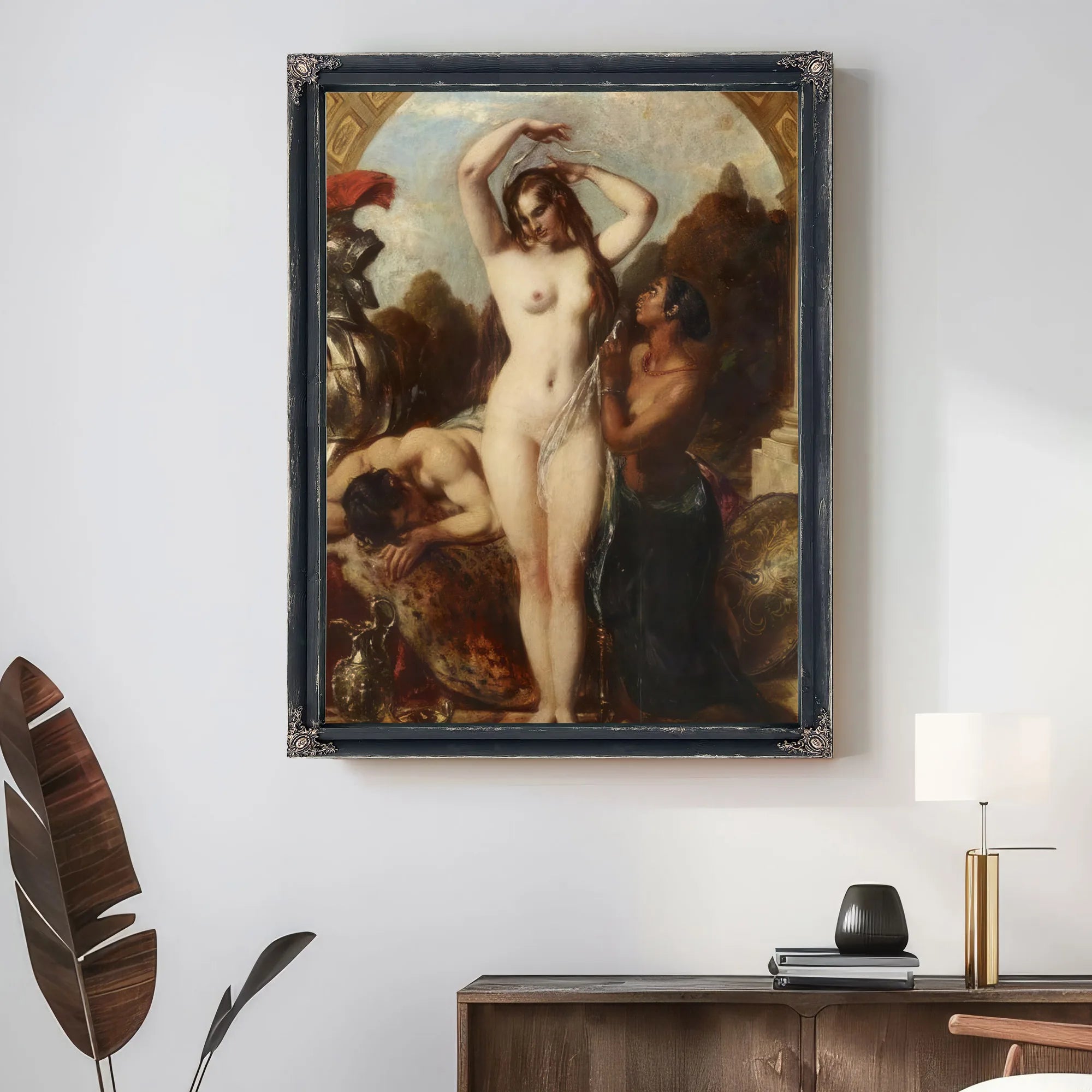 Mars, Venus And An Attendant By William Etty Fine Art Print