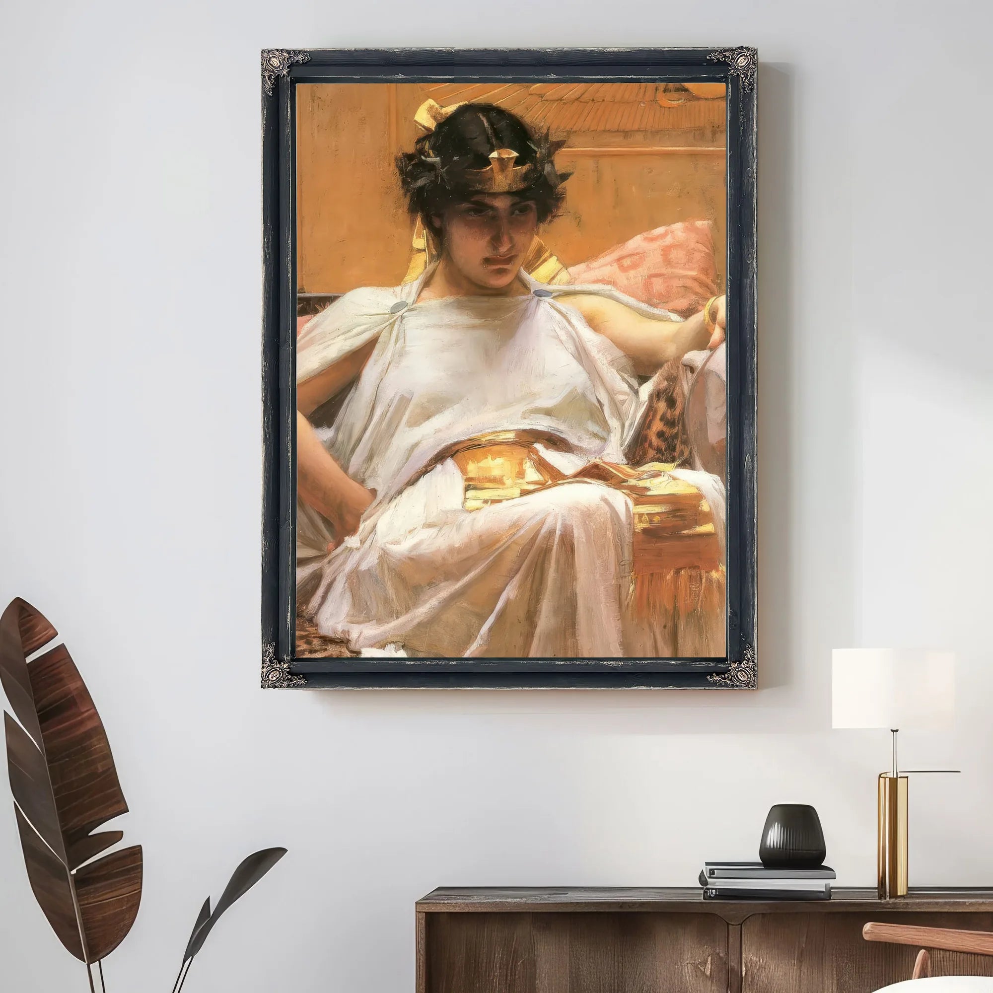 Cleopatra By John Waterhouse Fine Art Print