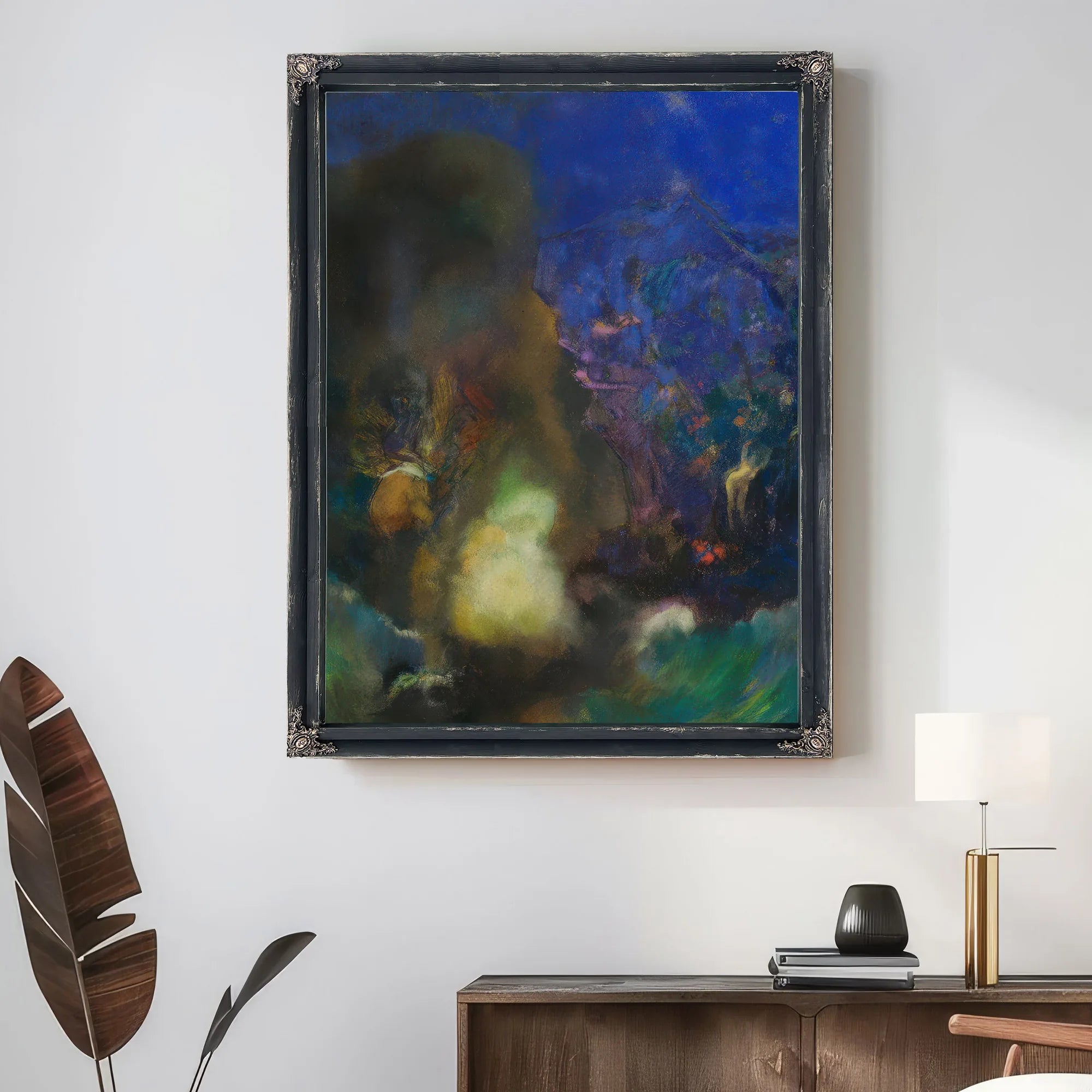 Roger Et Angelica 1910 Pastel 92 7X73Cm Museum Of Modern Art By Odilon Redon Fine Art Print