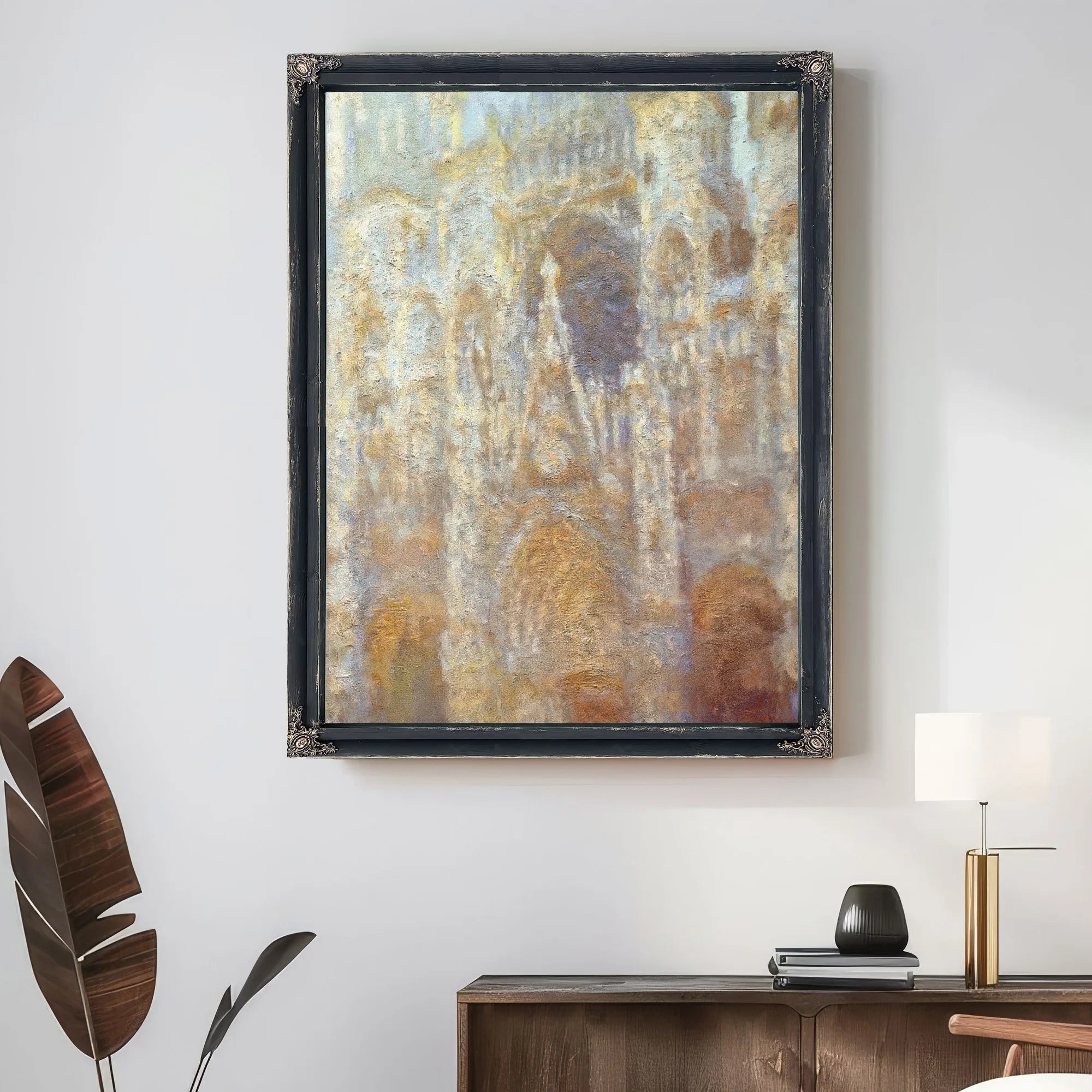 Rouen Cathedral Frist Light By Claude Monet Fine Art Print