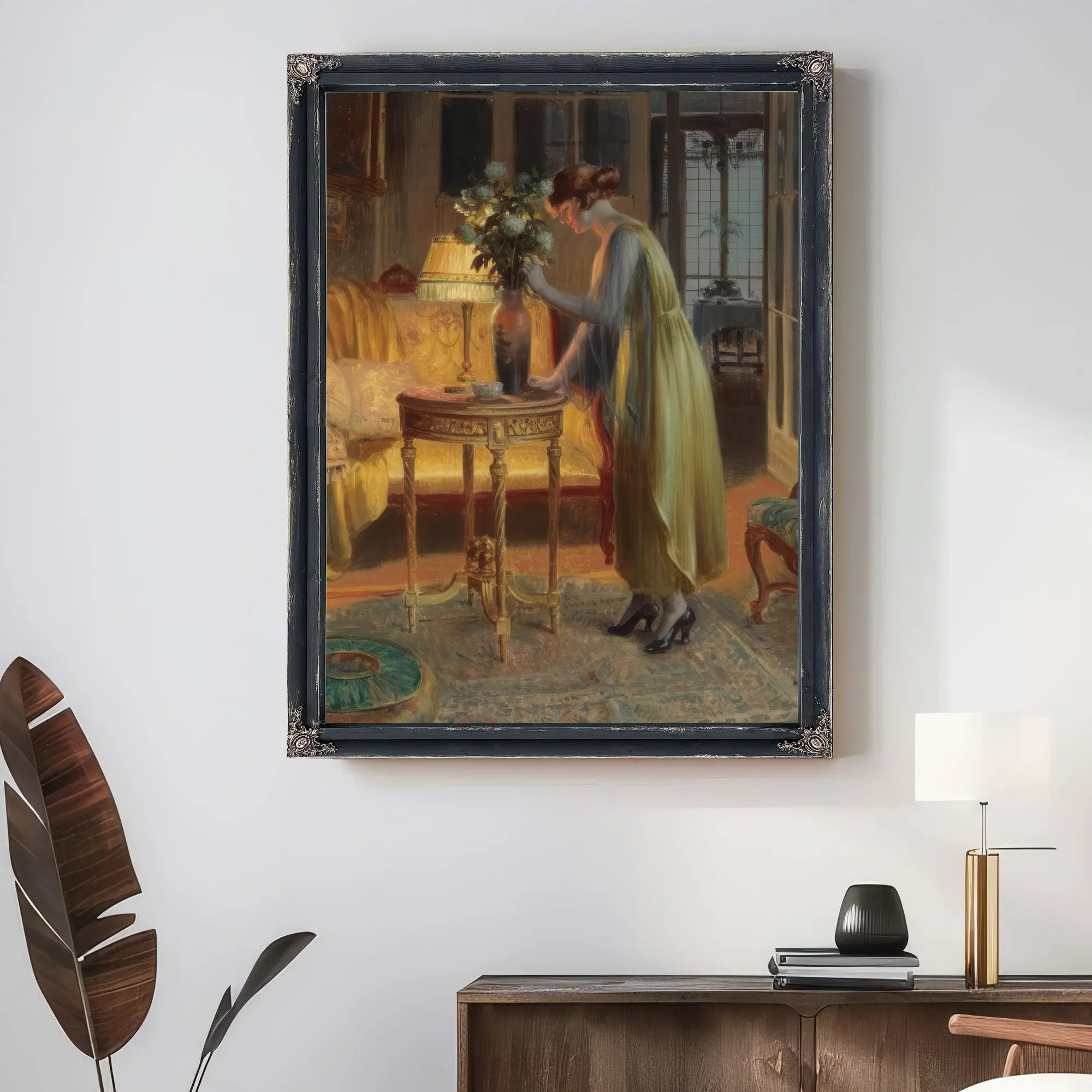 Arrangeant Les Fleurs By Enjolras Delphin Fine Art Print