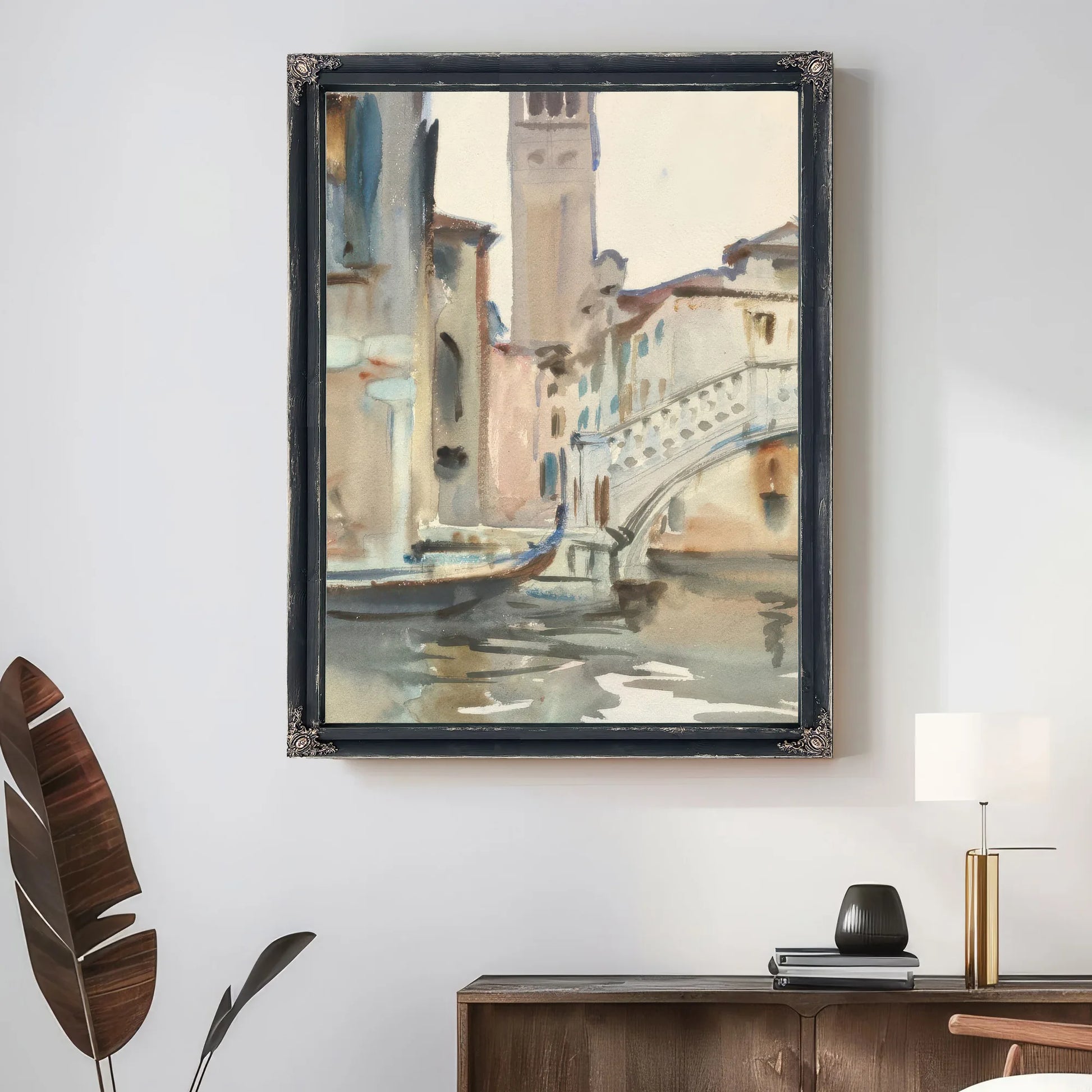 A Bridge And Campanile, Venice By John Singer Sargent Fine Art Print