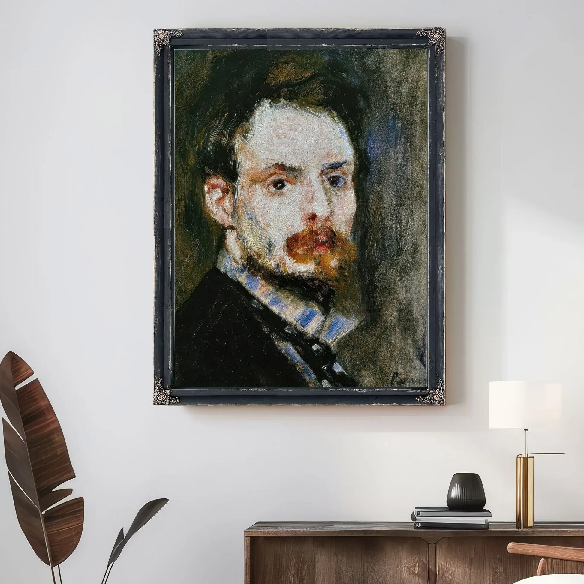 Autoportrait 1875 By Pierre Auguste Renoir Fine Art Print