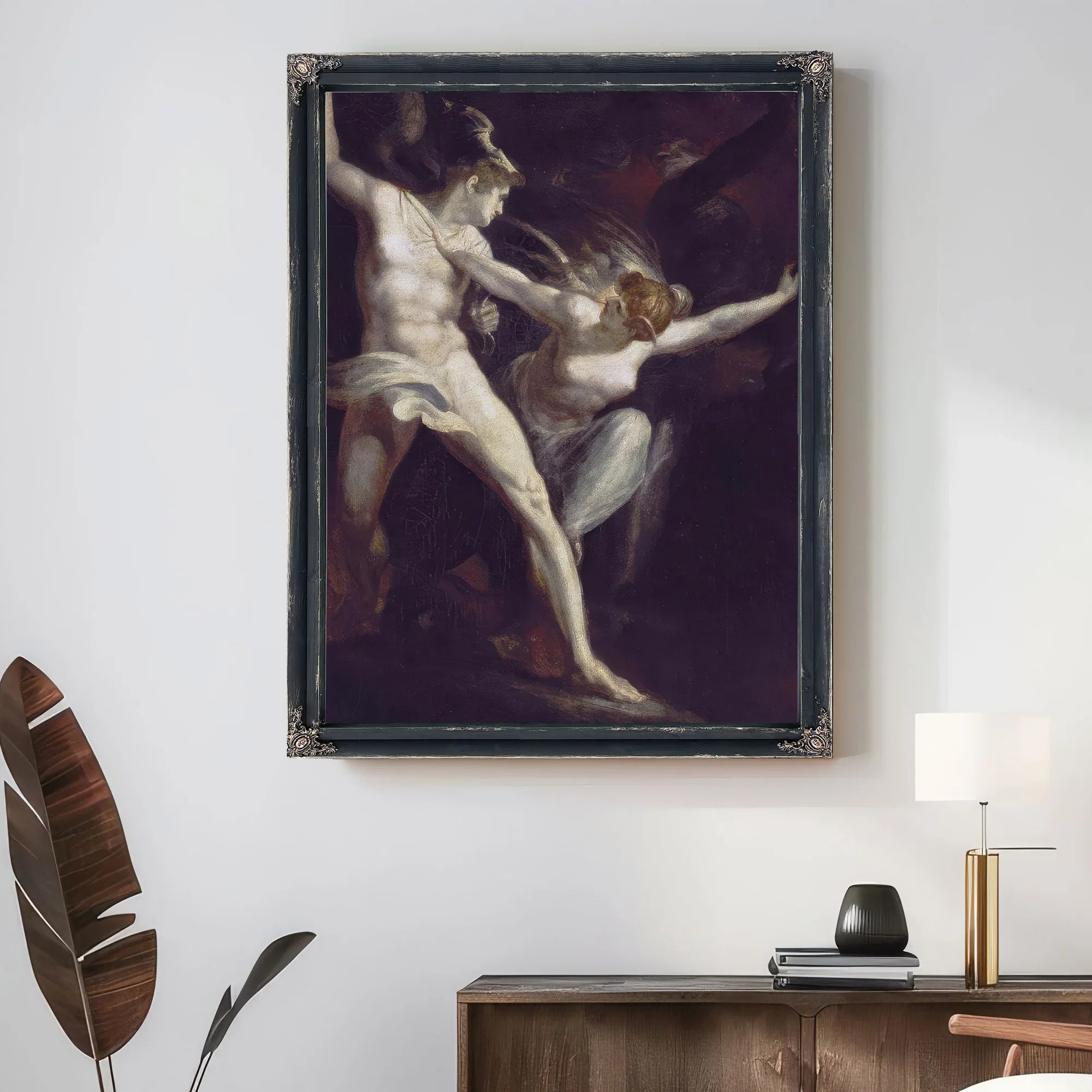 Satan And Death, Seperated By Sin By Henry Fuseli Fine Art Print