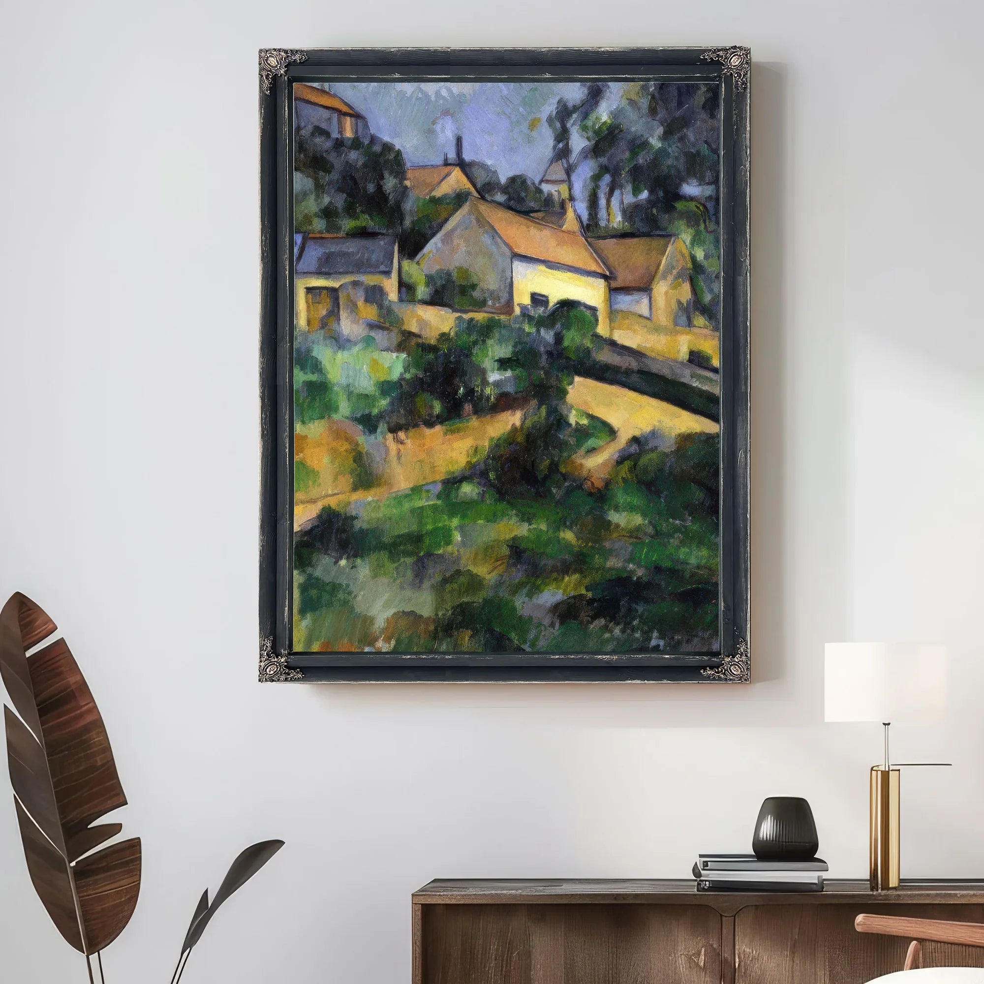 Turning Road At Montgeroult By Paul Cezanne Fine Art Print