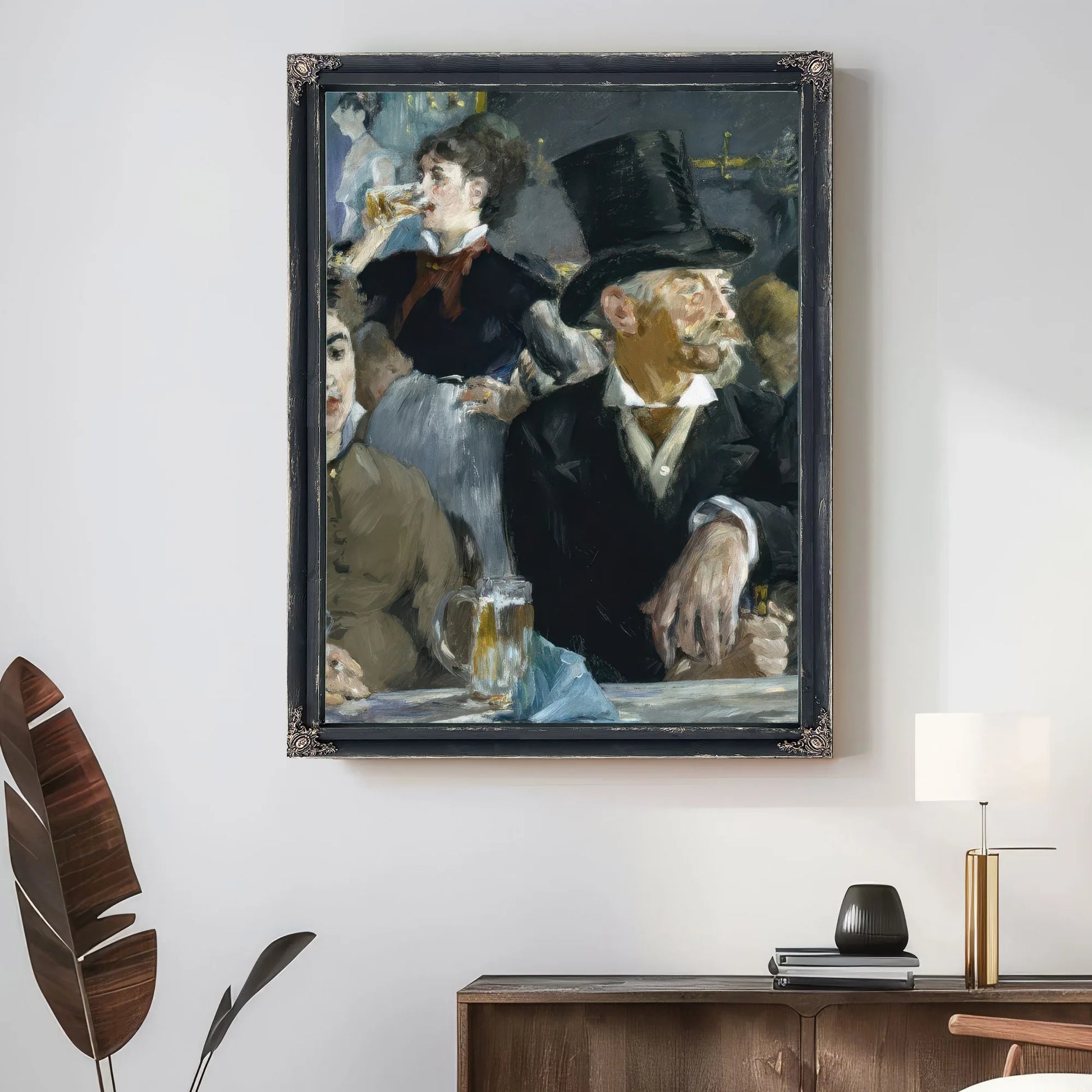 At The Cafe By Edouard Manet Fine Art Print