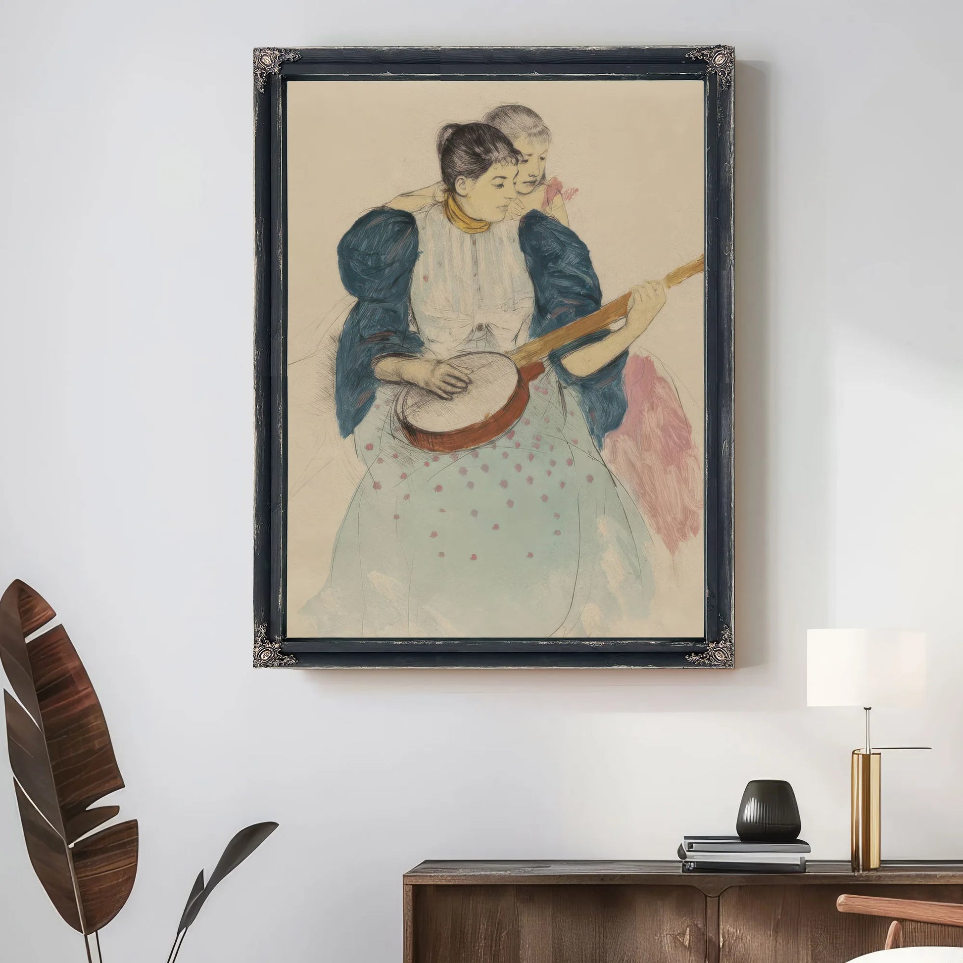 The Banjo Lesson By Mary Cassatt Fine Art Print