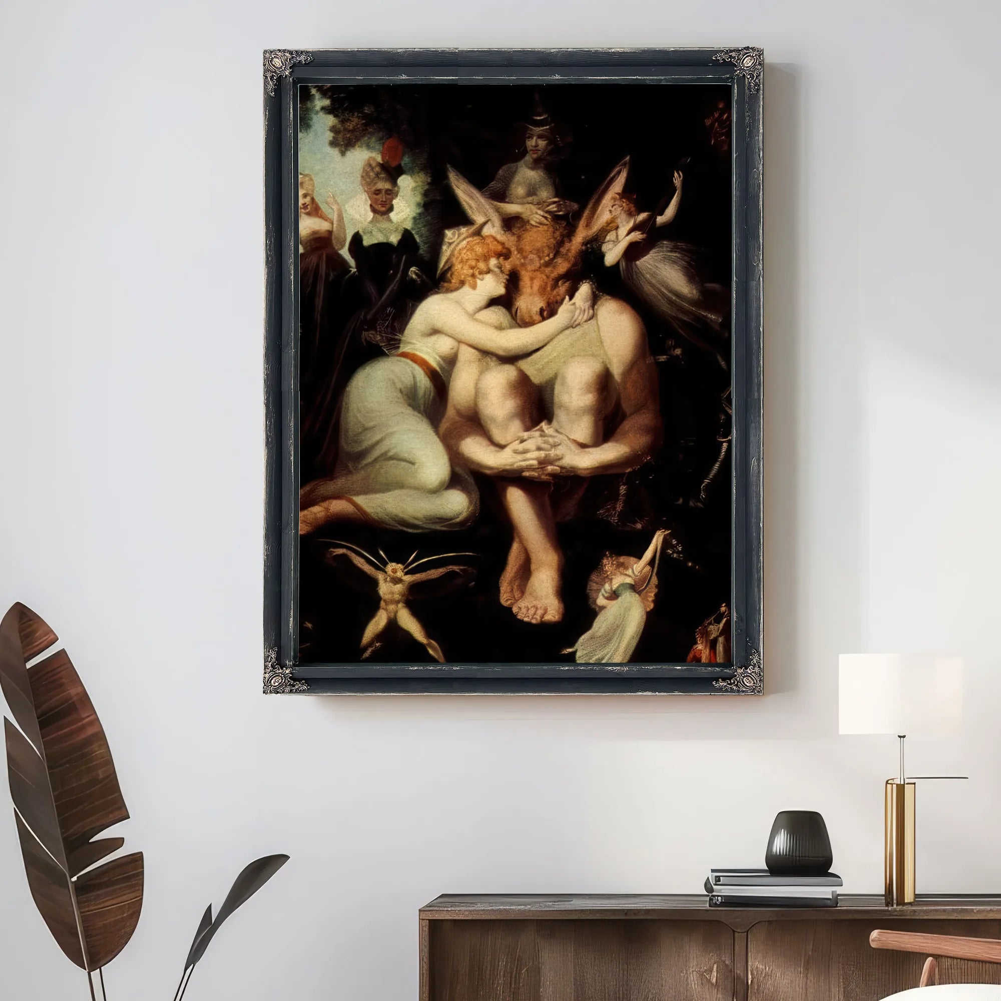 The Elf Queen Titania And Labels, The Weavers With Donkey's Head By Henry Fuseli Fine Art Print