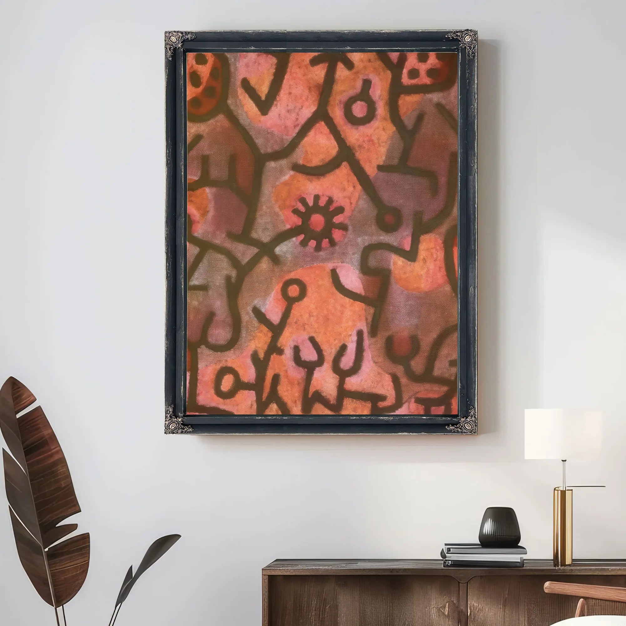 Flora On The Rocks (Flora Am Felsen) 1940 F3 )343) By Paul Klee Fine Art Print
