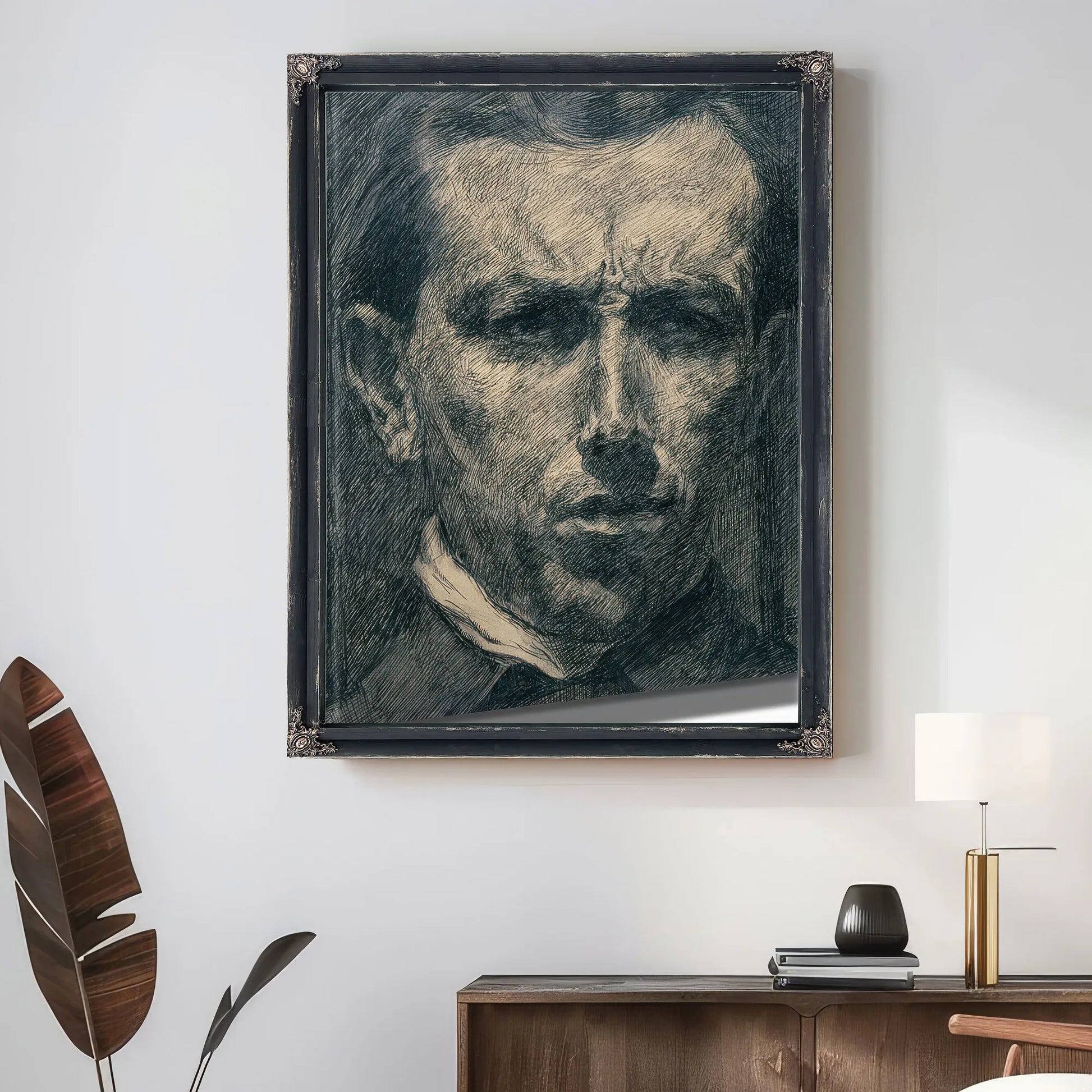 Self Portrait 1910 Ink And Graphite 26 X 22 2 Cm Met By Umberto Boccioni Fine Art Print