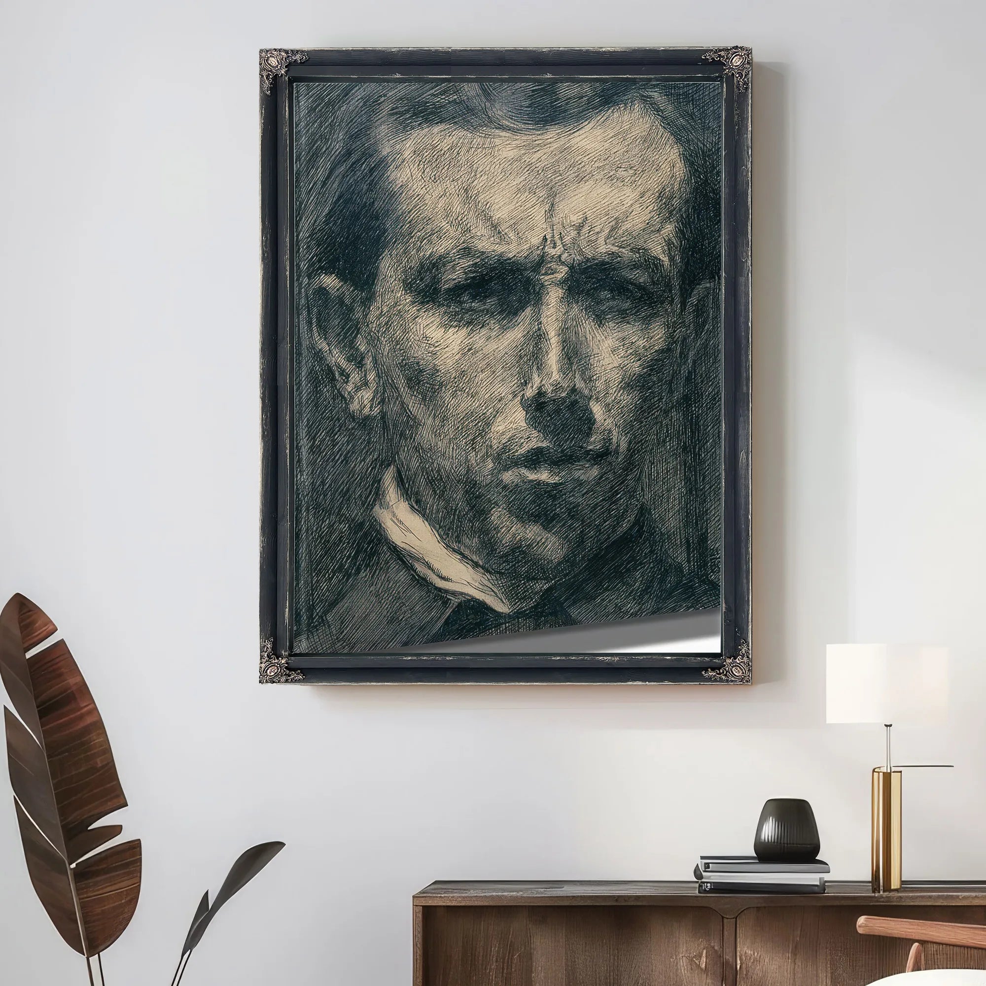 Self Portrait 1910 Ink And Graphite 26 X 22 2 Cm Met By Umberto Boccioni Fine Art Print