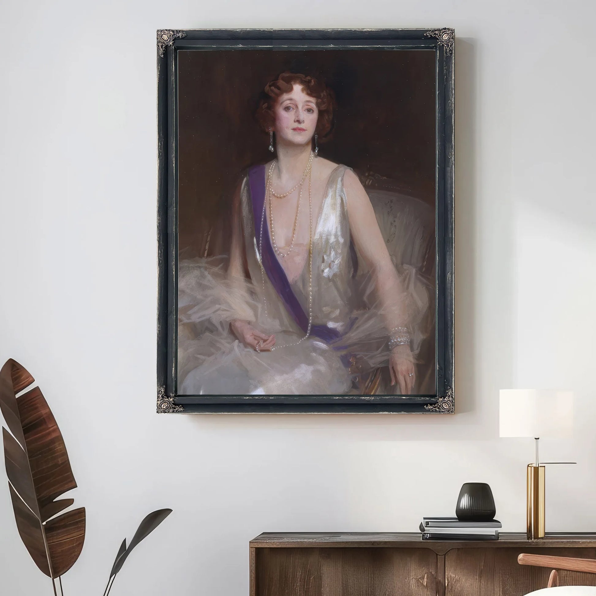 Grace Elvina, Marchioness Curzon Of Kedleston By John Singer Sargent Fine Art Print