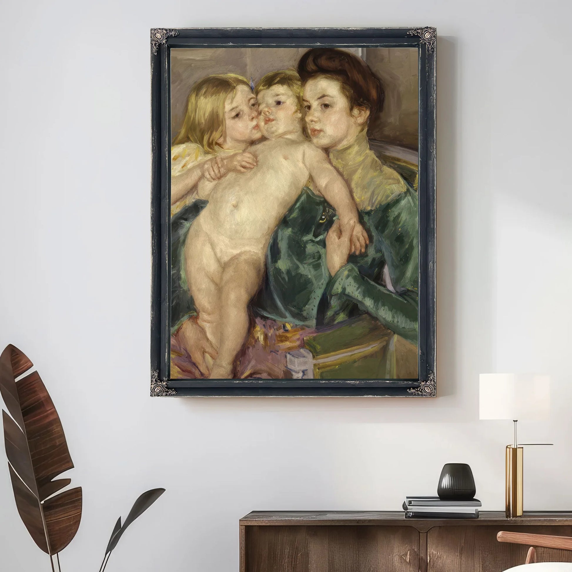 The Caress By Mary Cassatt Fine Art Print