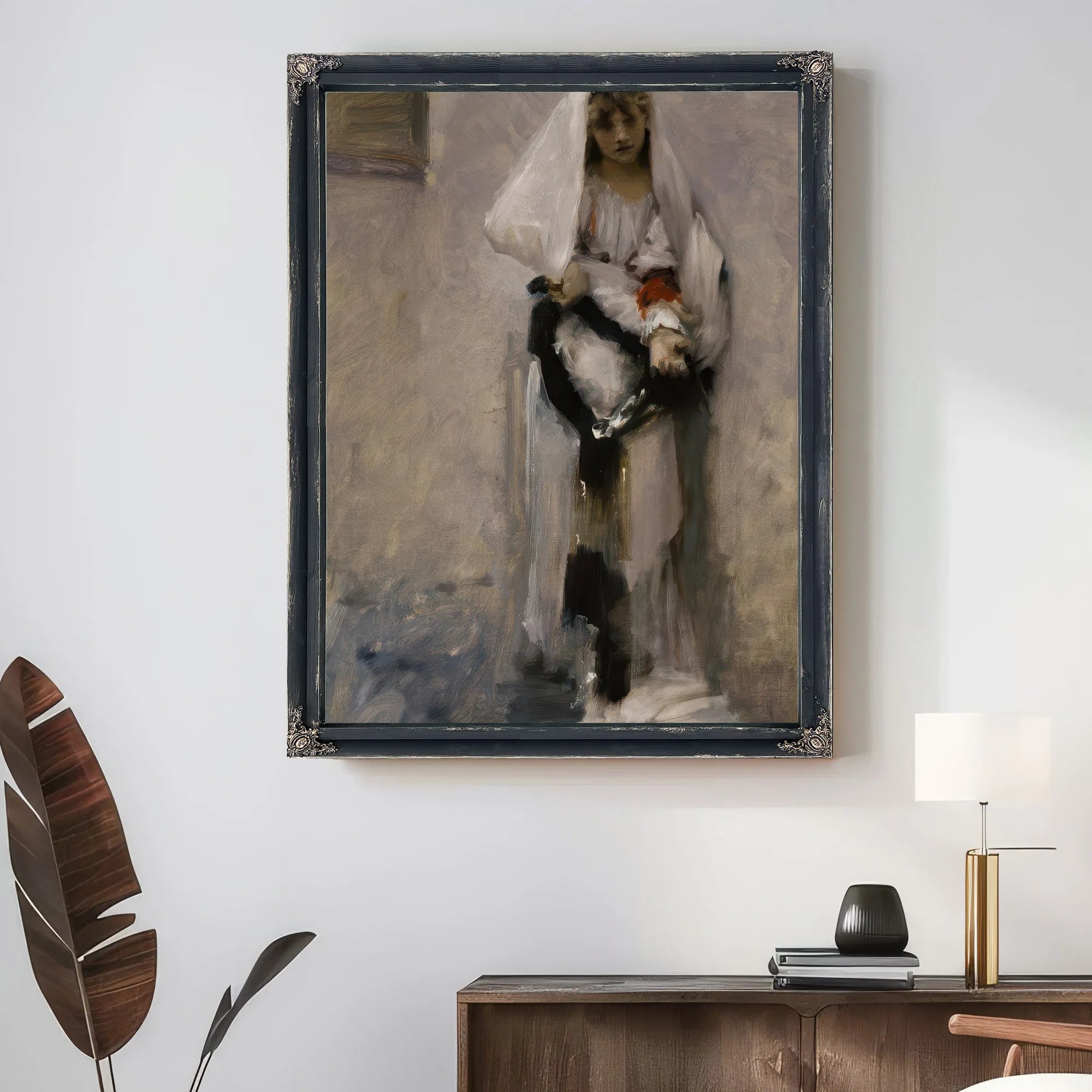 A Parisian Beggar Girl By John Singer Sargent Fine Art Print