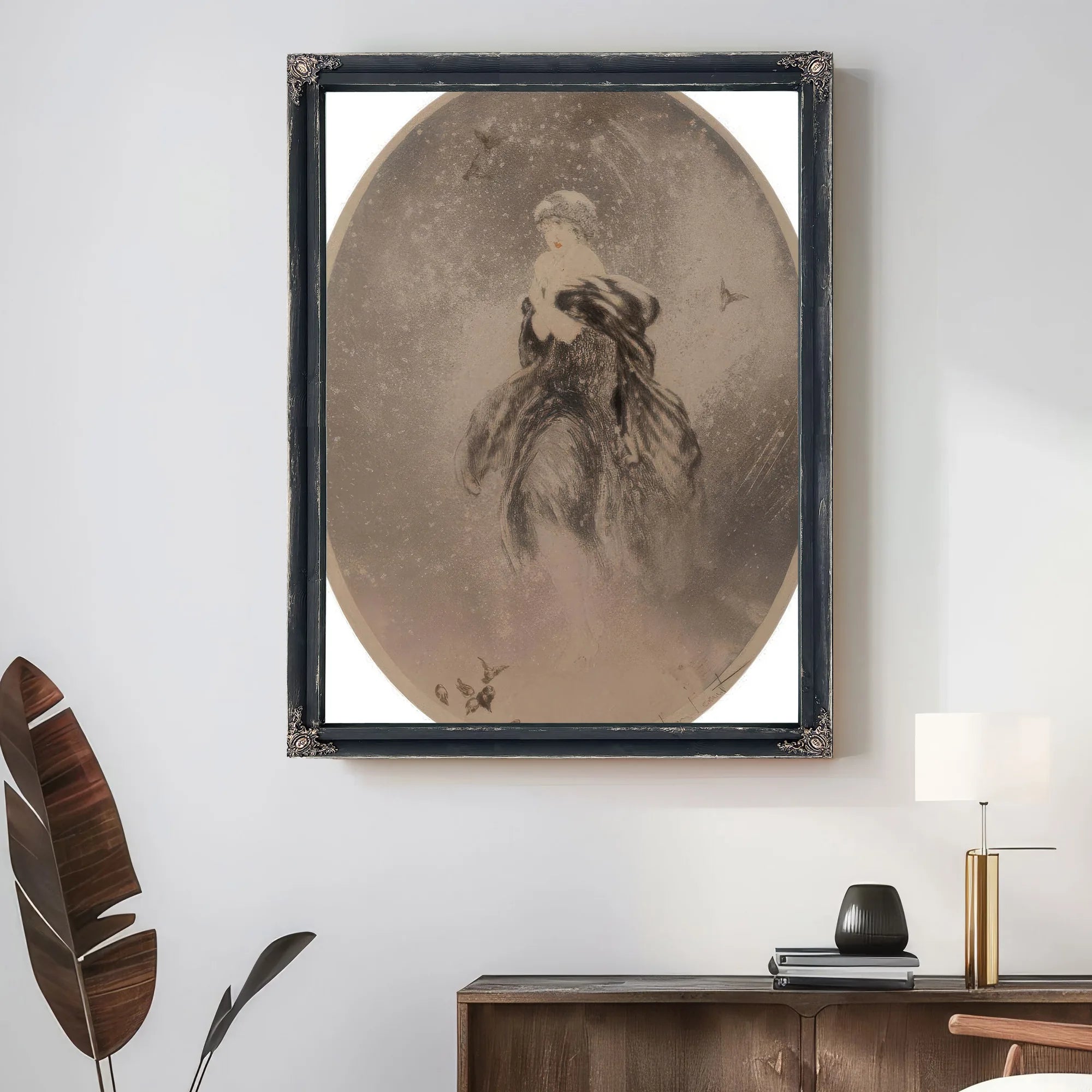 Decembre 1925 By Louis Icart Fine Art Print