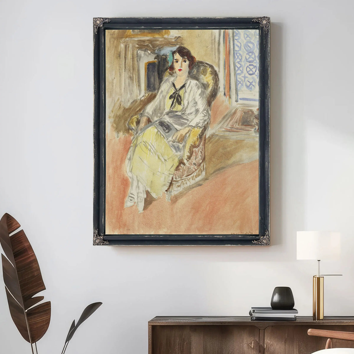 Woman In A Yellow Dress (Femme En Robe Jaune) by Henri Matisse