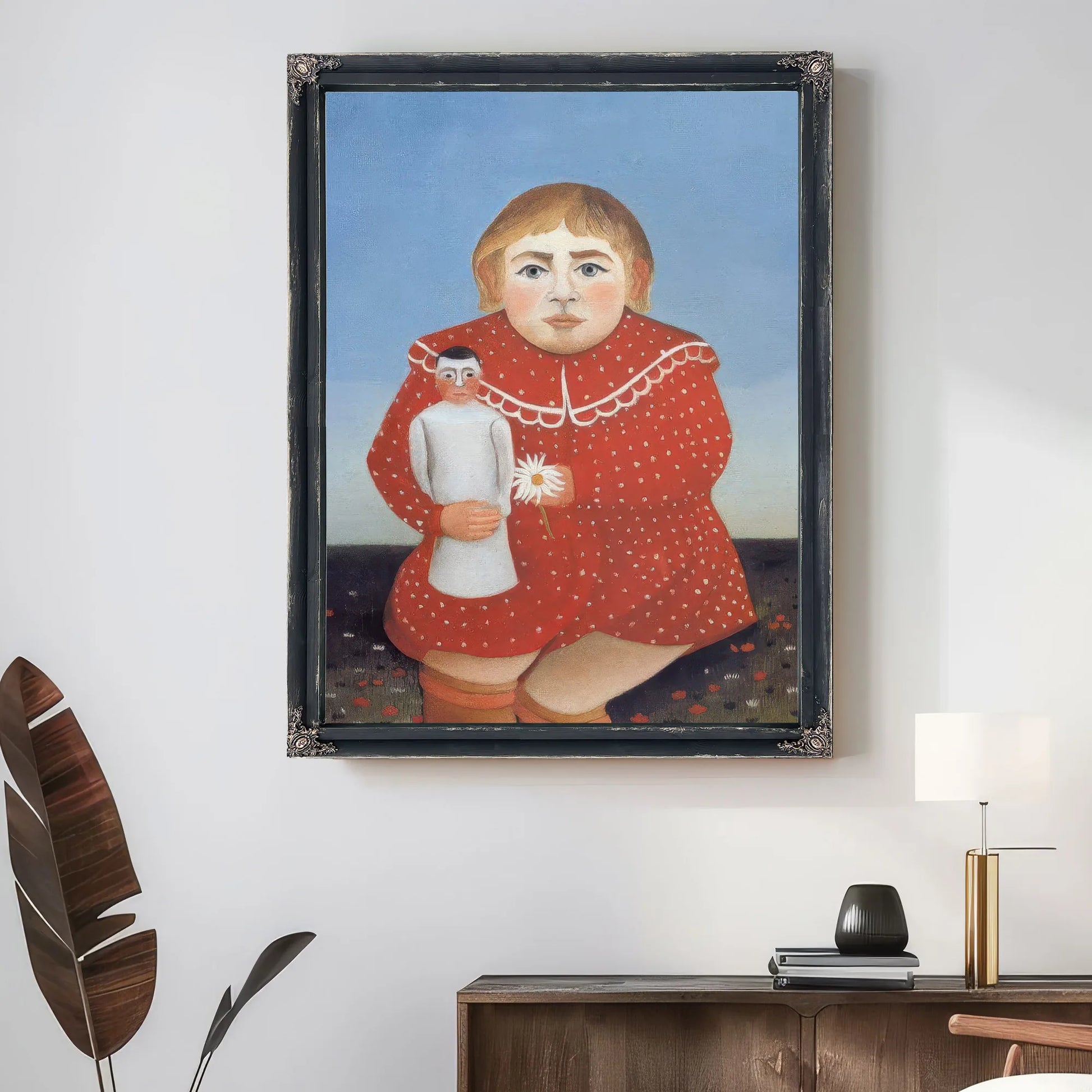 Portrait Of A Child About 1905 By Henri Rousseau Fine Art Print