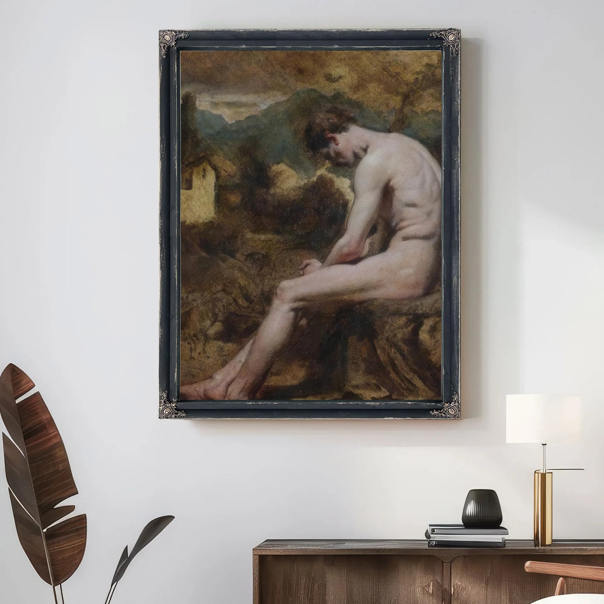 Study Of A Male Nude By William Etty Fine Art Print