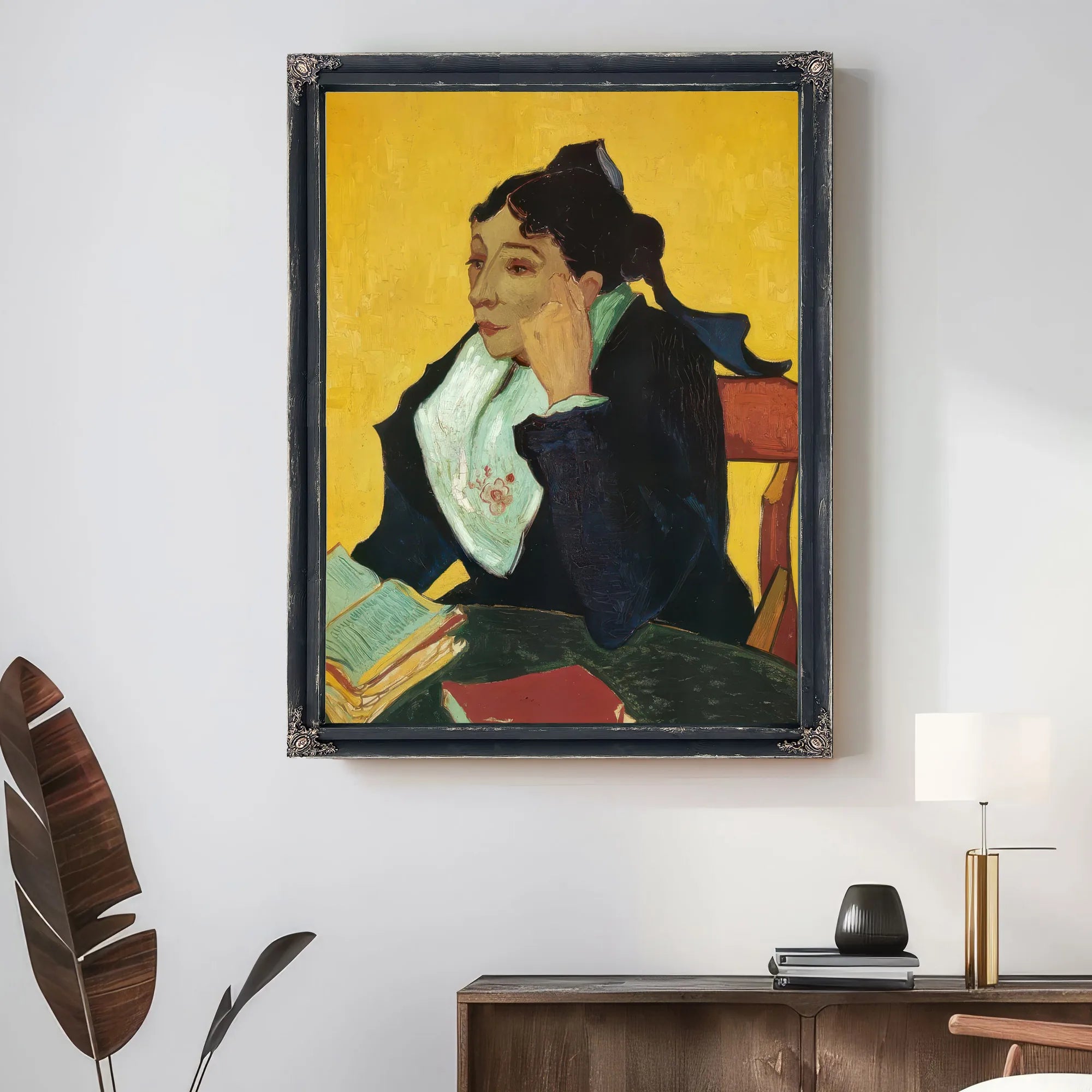 L'arlesienne Madame Ginoux With Books By Vincent Van Gogh Fine Art Print