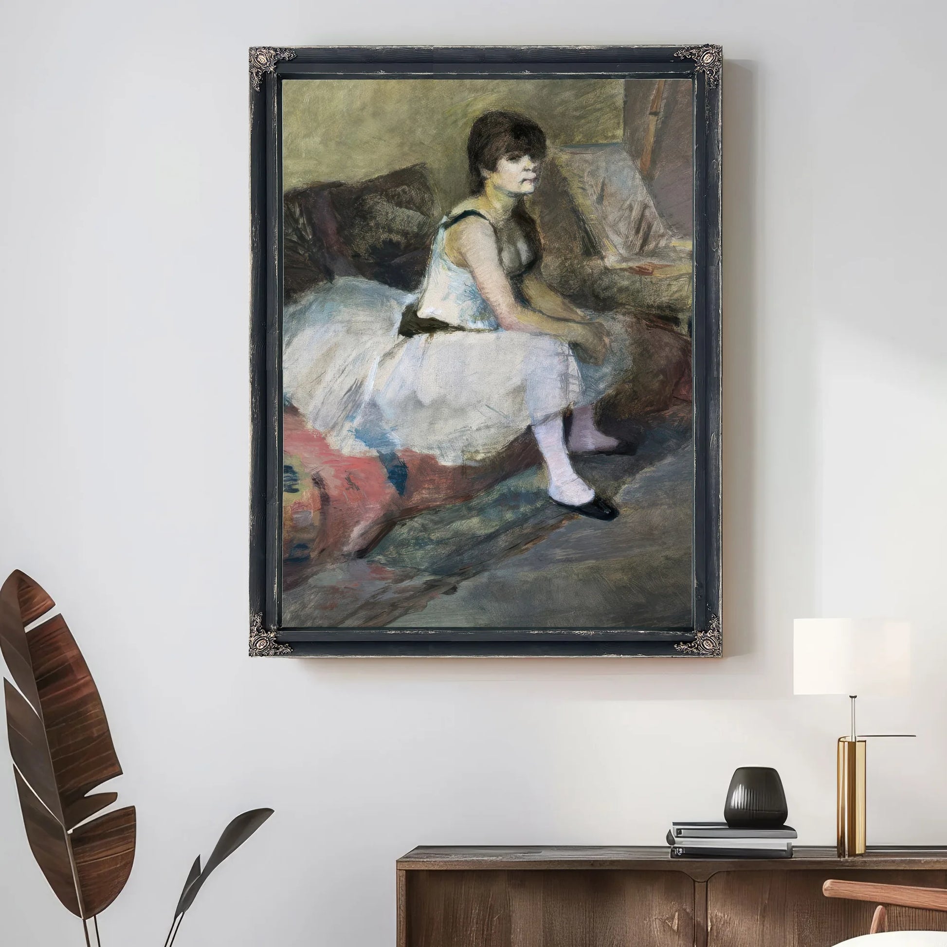 Dancer At Rest By Edgar Degas Fine Art Print