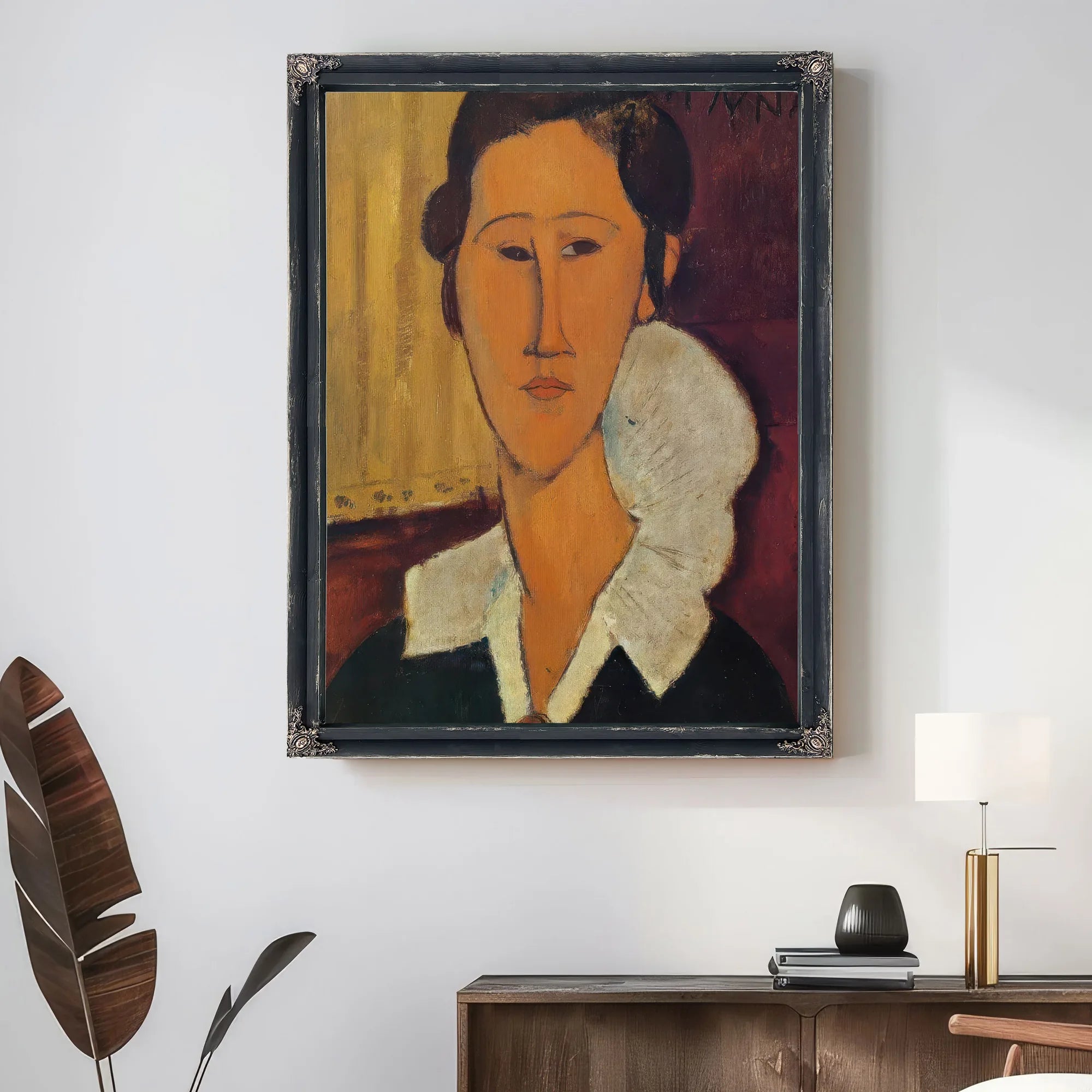 Portrait Of Anna Zborovka 1917 By Amedeo Modigliani Fine Art Print