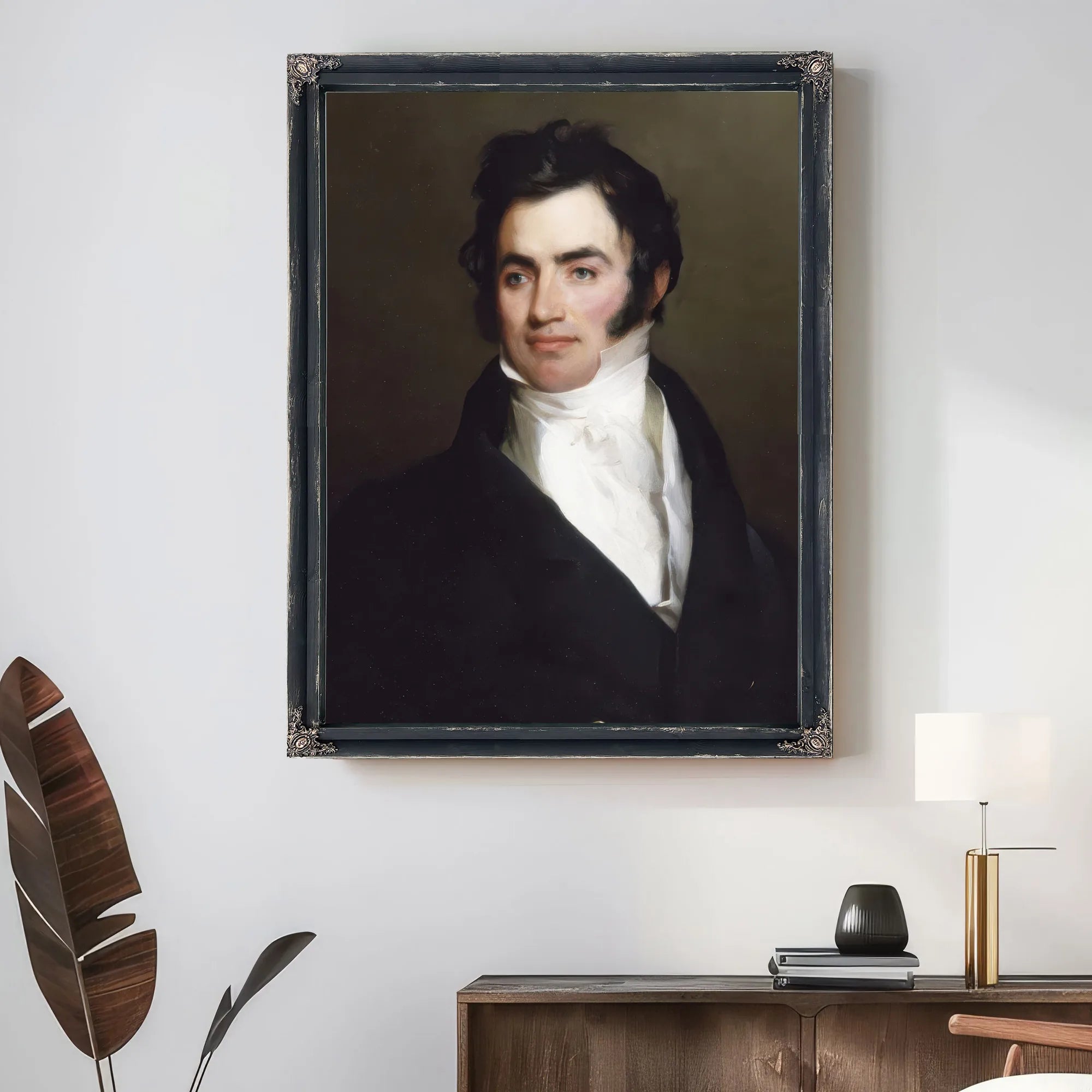 Portrait Of Benjamin Tevis By Thomas Sully Fine Art Print