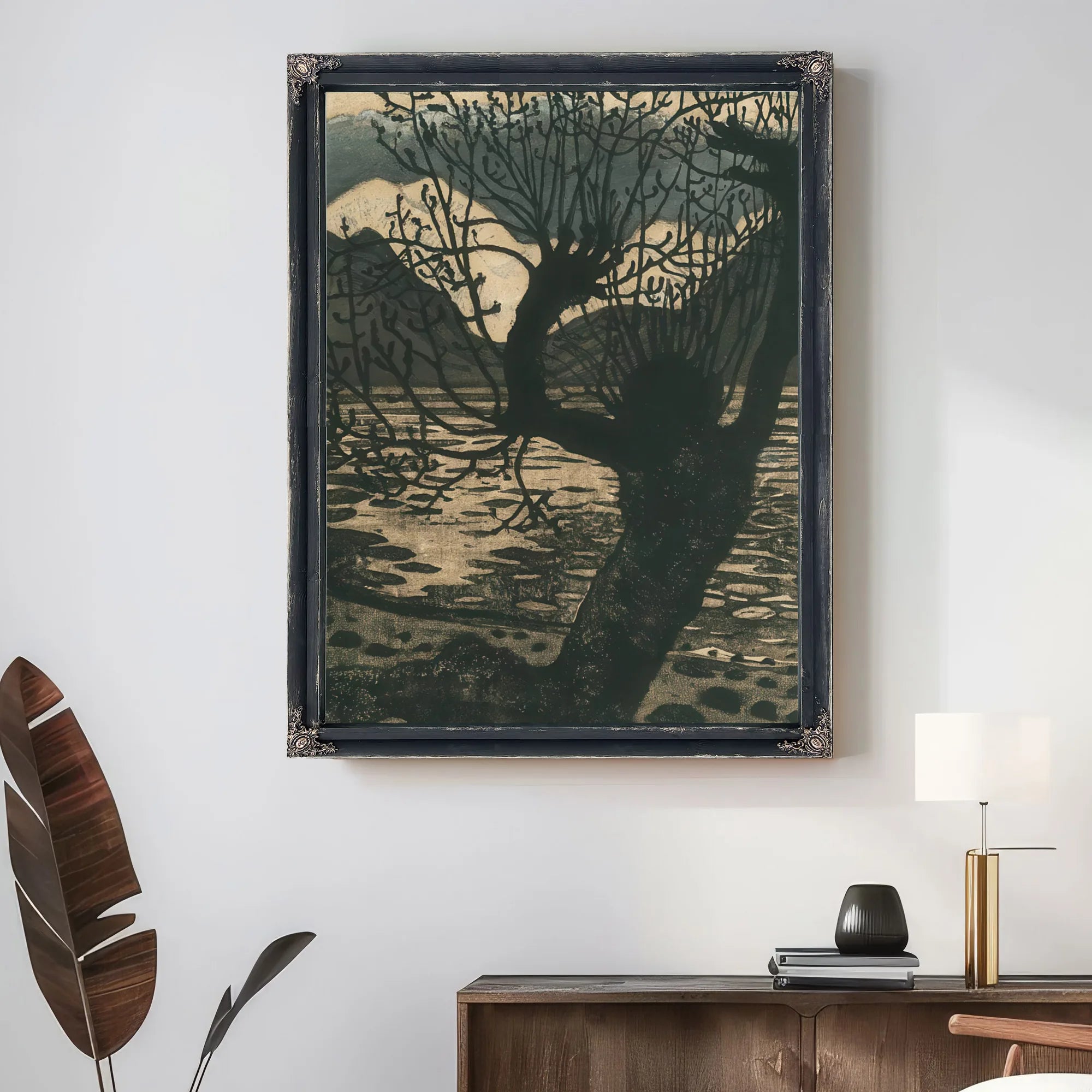 Spring Night And Willow 2 By Nicolai Astrup Fine Art Print