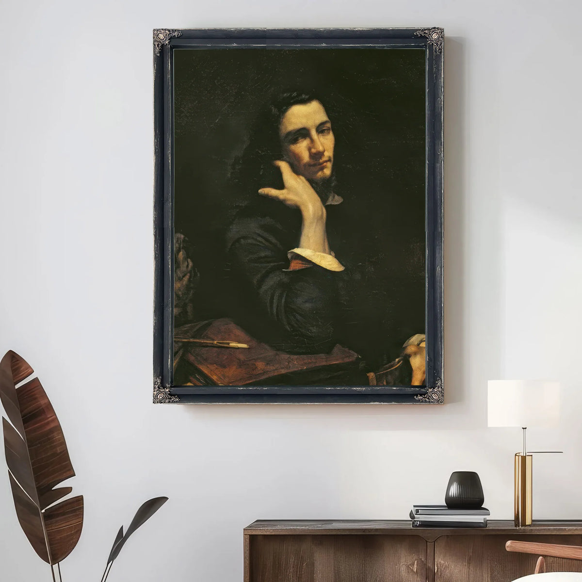 The Man With The Leather Belt. Portrait Of The Artist By Jean Desire Gustave Courbet Fine Art Print